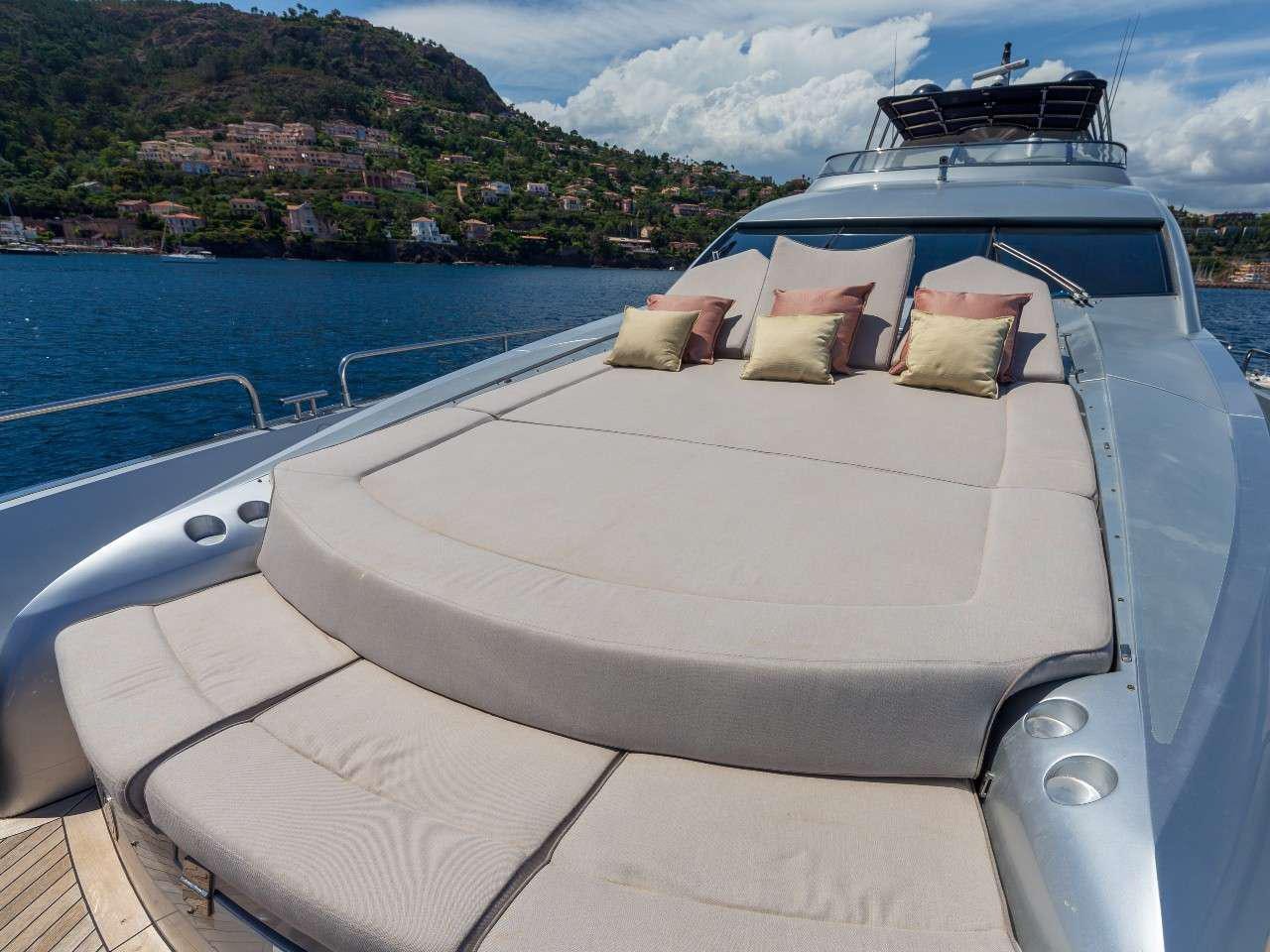 a boat on the water aboard MR SEA Yacht for Charter