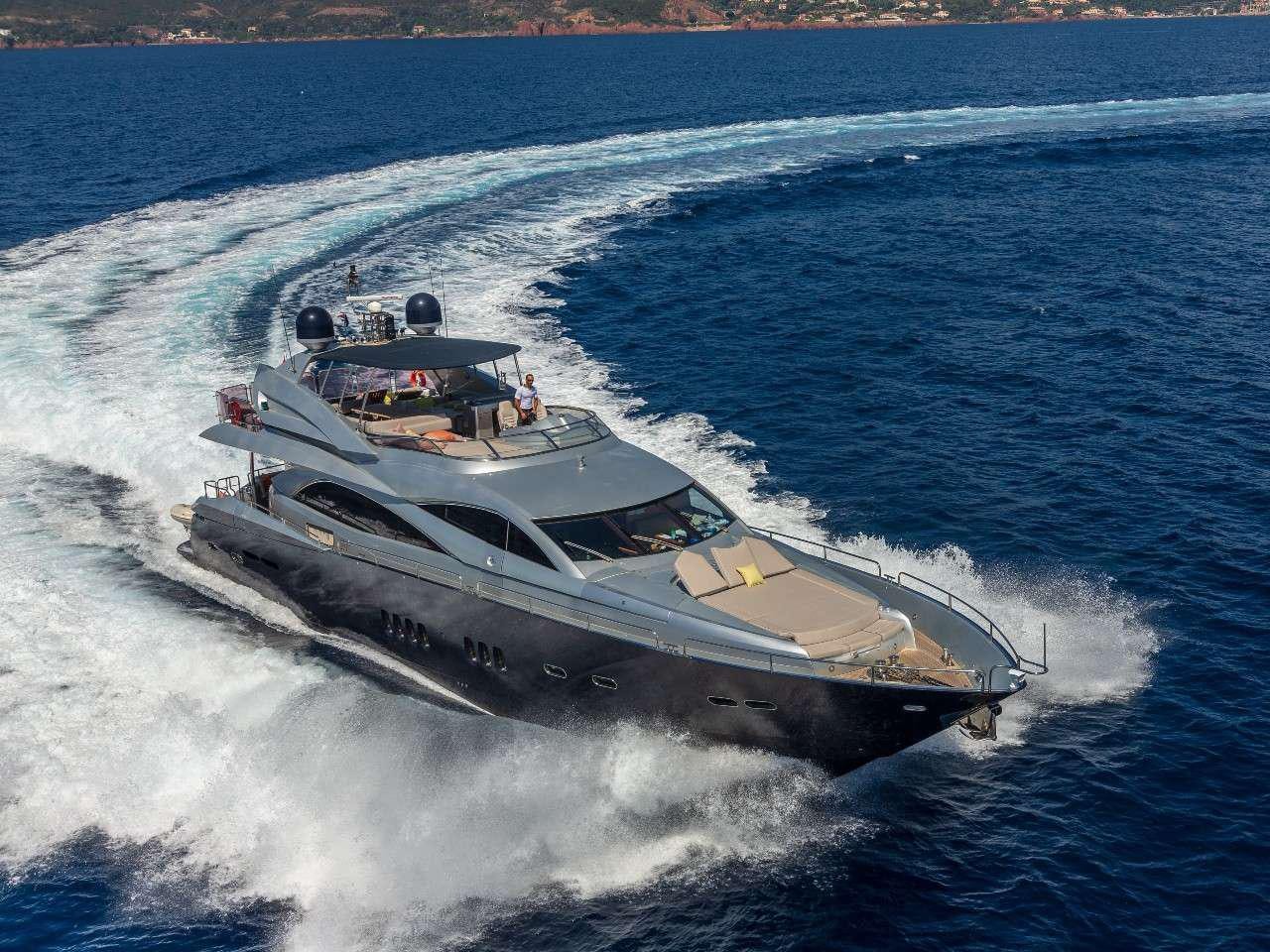 a boat on the water aboard MR SEA Yacht for Charter