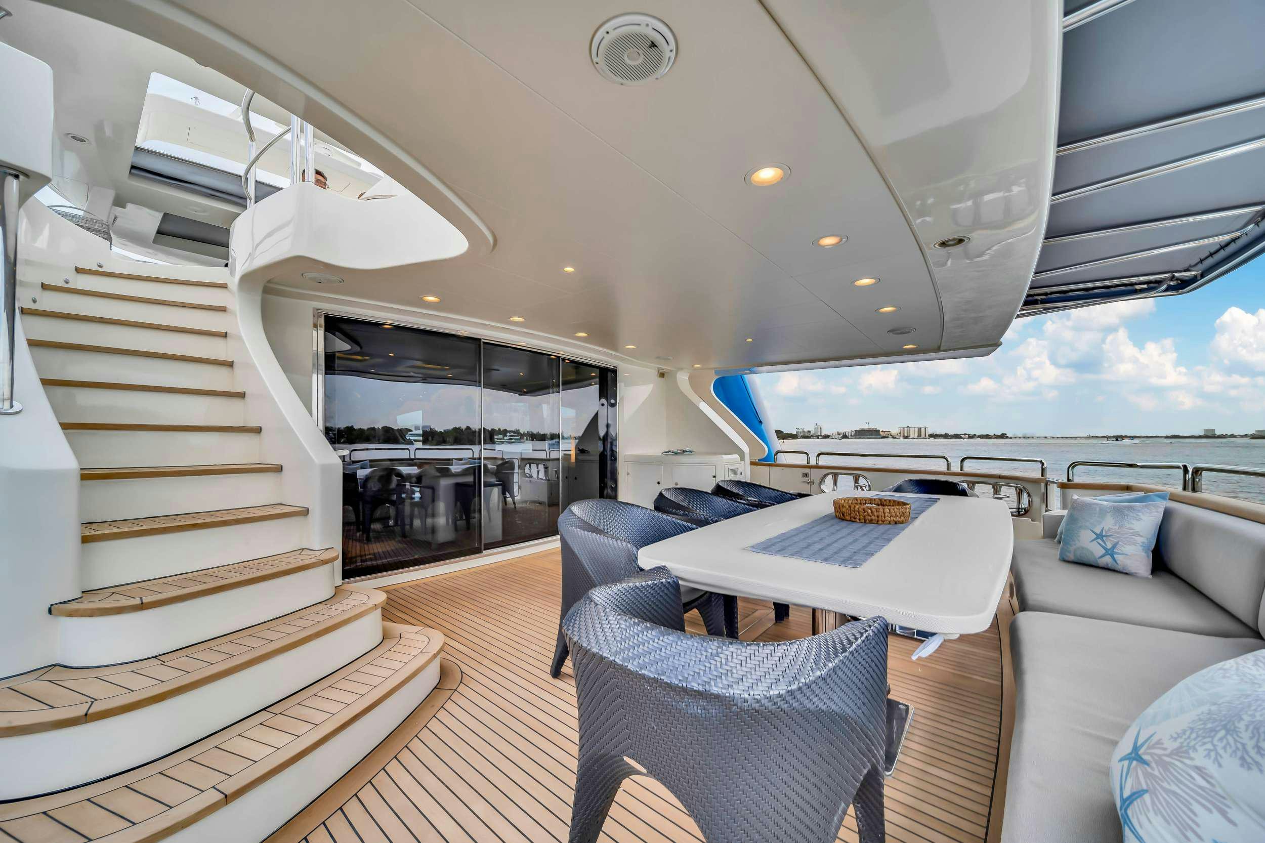 a boat on the water aboard RYLAX Yacht for Charter