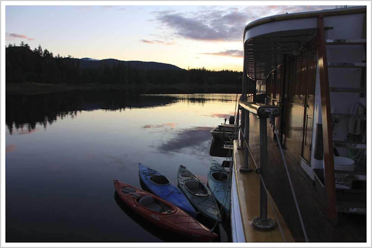 boats on a lake aboard DISCOVERY Yacht for Charter