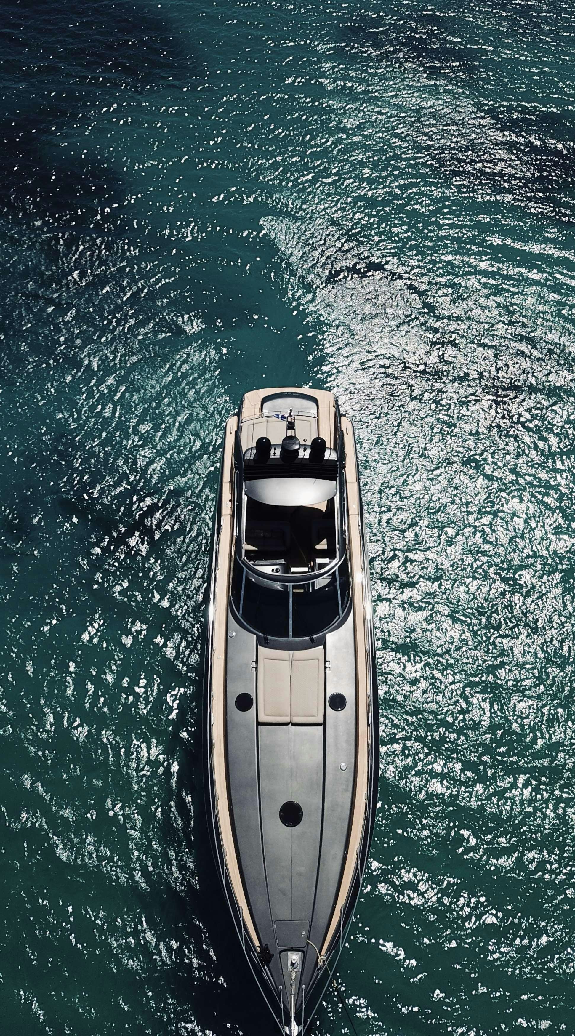 a submarine in the water aboard 007 Yacht for Charter