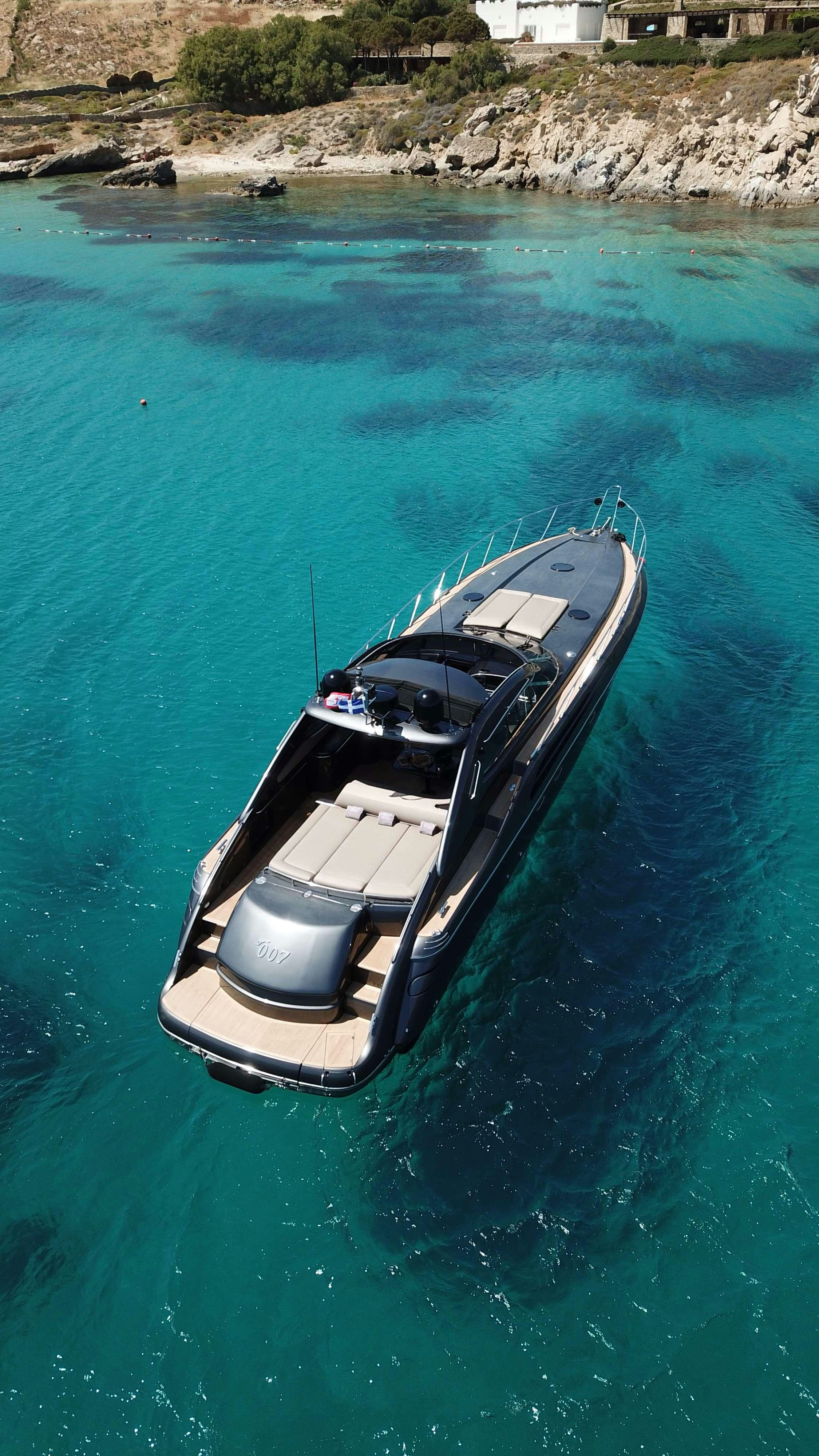 a boat on the water aboard 007 Yacht for Charter