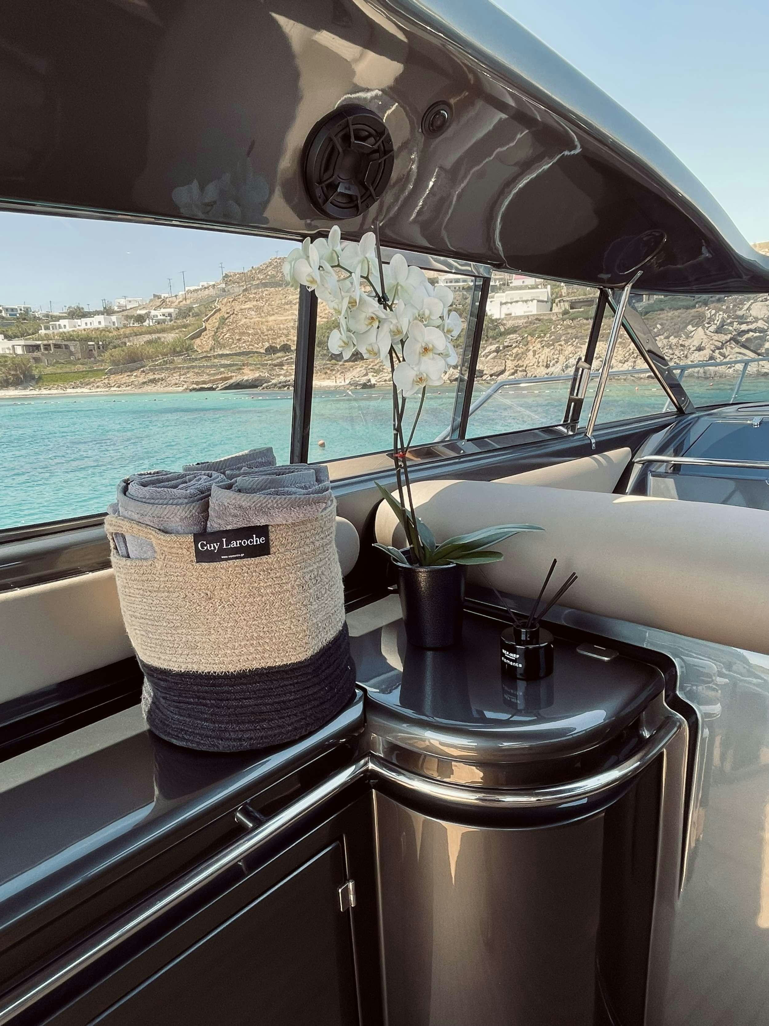 a boat on the water aboard 007 Yacht for Charter