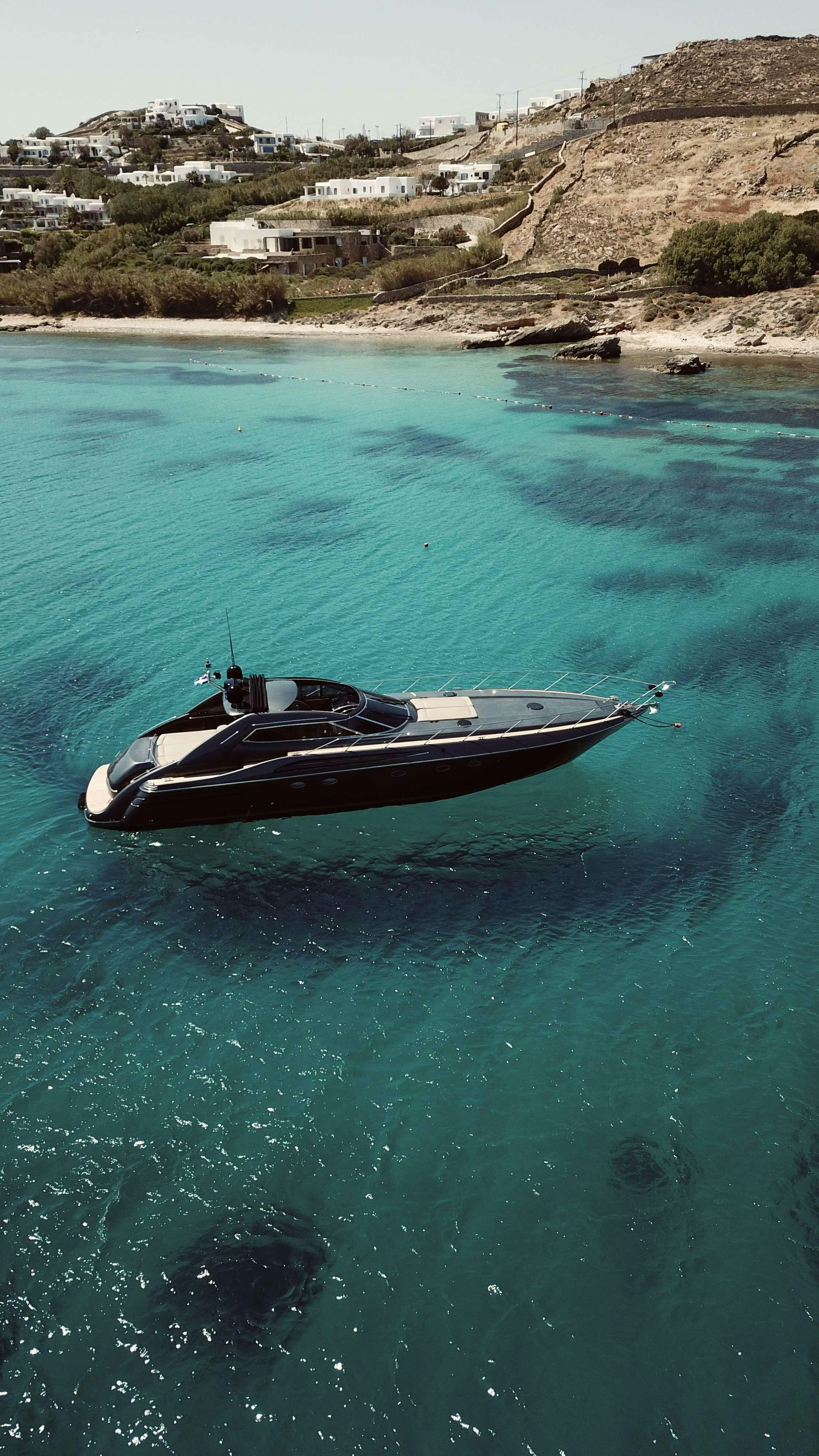 a boat on the water aboard 007 Yacht for Charter