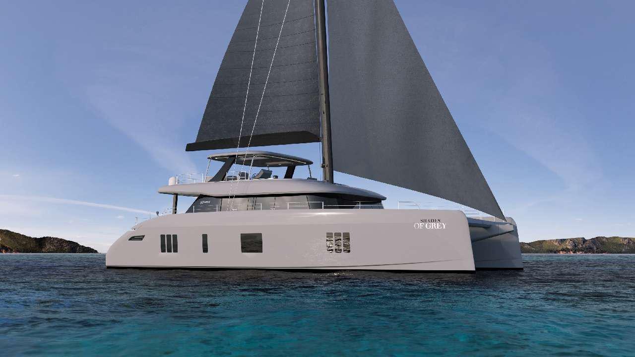 a boat on the water aboard SHADES OF GREY Yacht for Charter