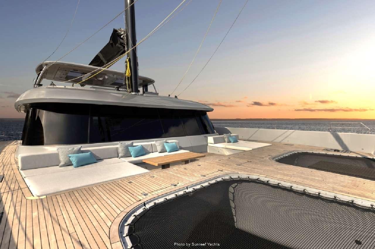 a boat on a deck aboard SHADES OF GREY Yacht for Charter