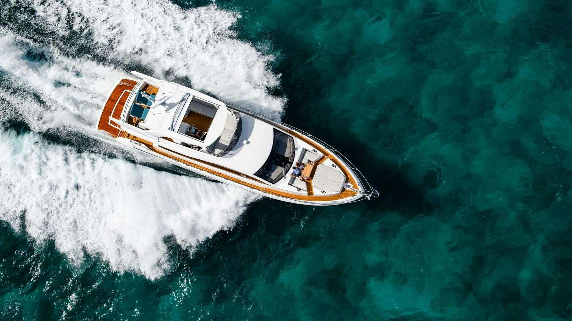 a boat in the water aboard APOLLO Yacht for Charter