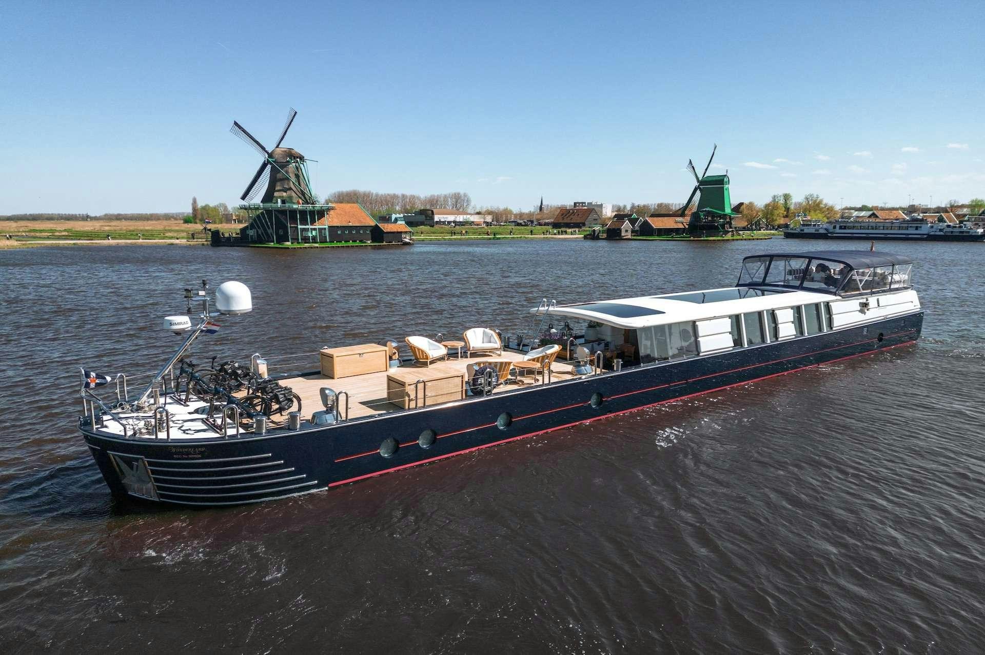 a boat on the water aboard WONDERLAND Yacht for Charter