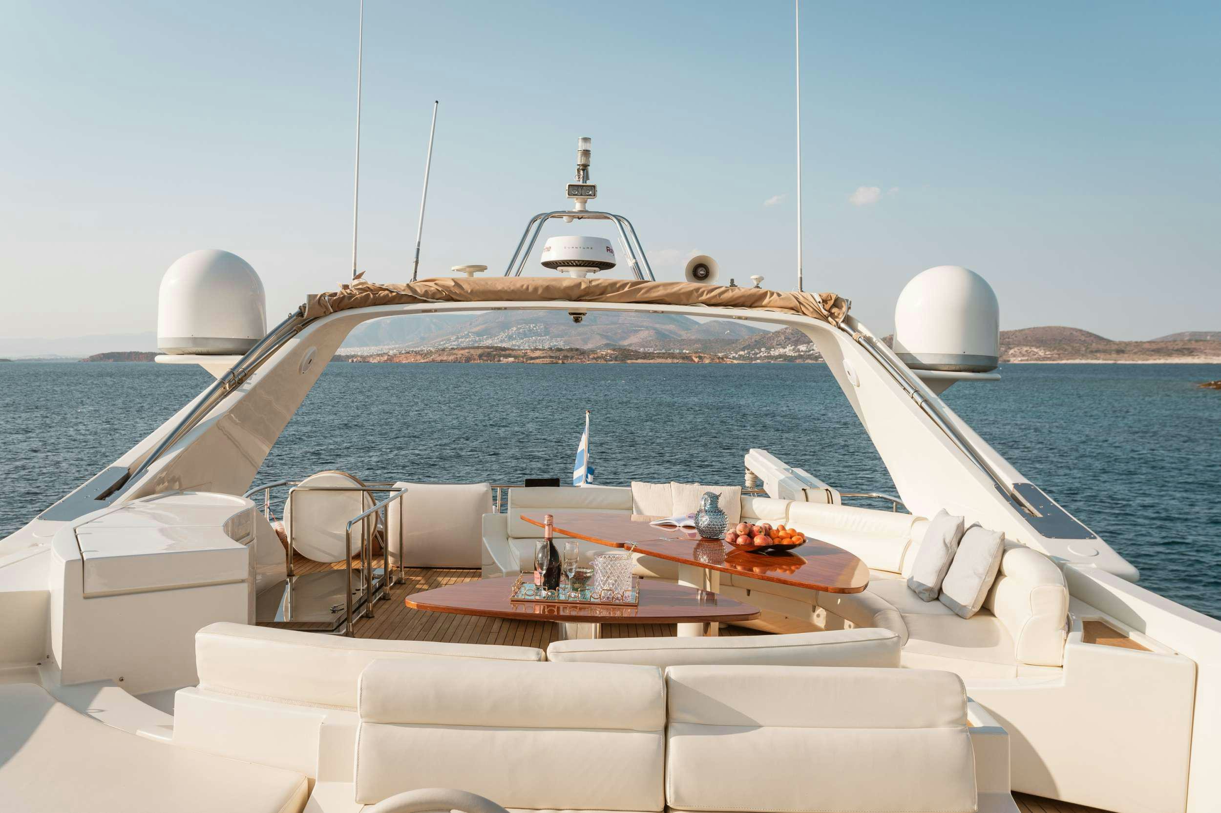 a boat on the water aboard ANLIA Yacht for Charter