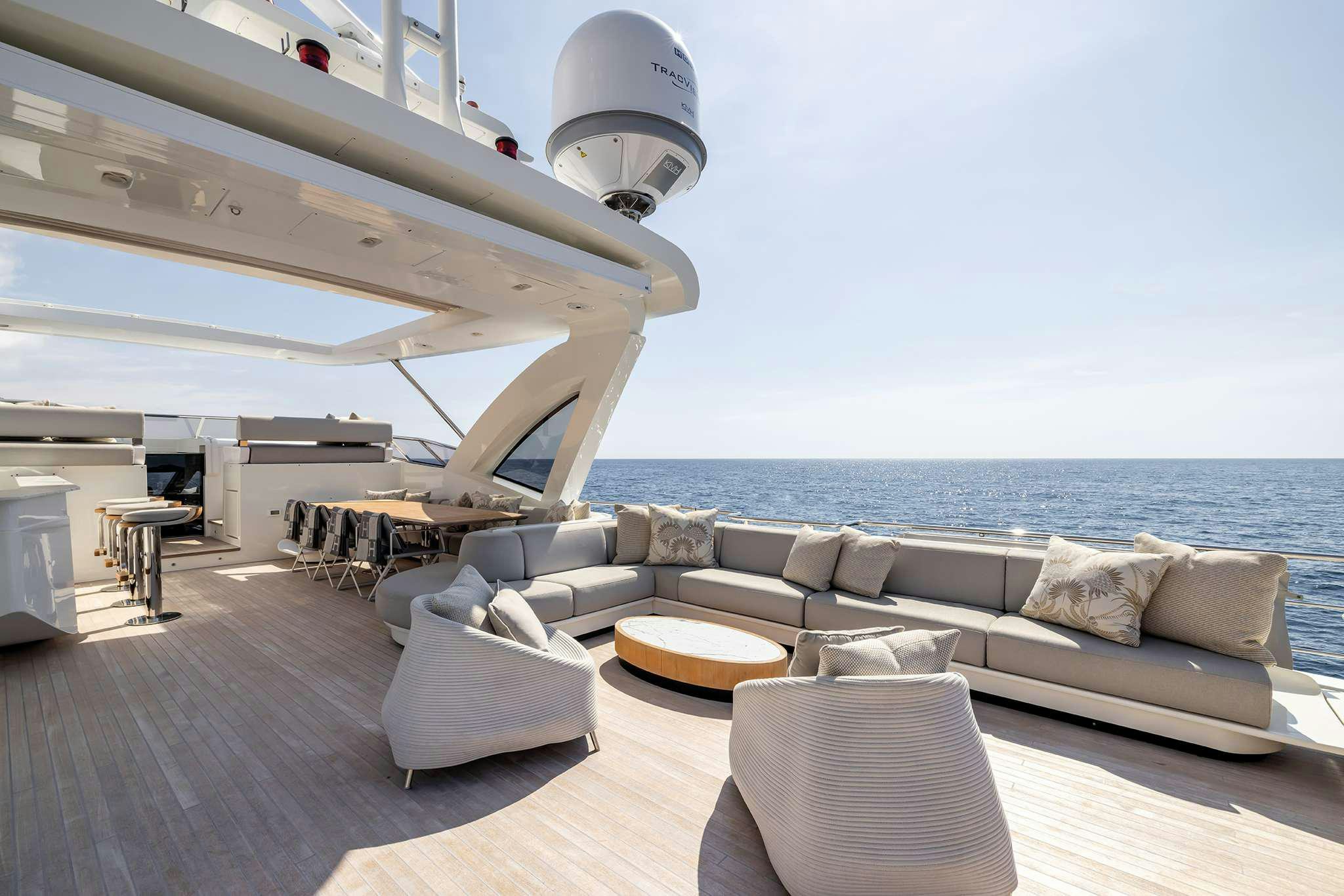 a boat on the water aboard NEMESIS Yacht for Charter