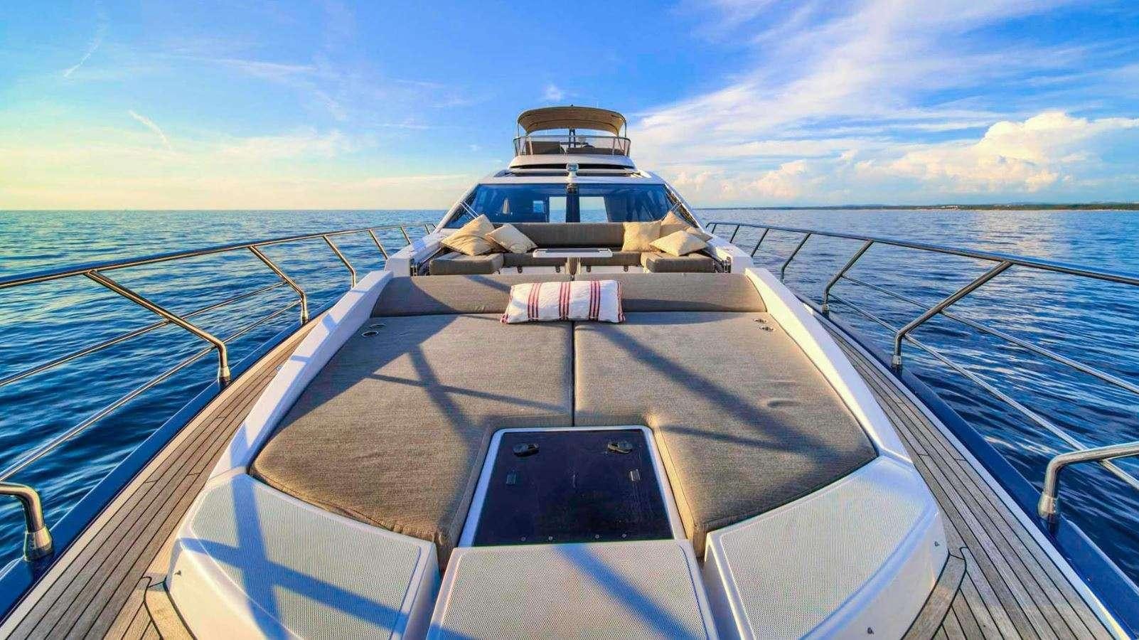 a boat on the water aboard AZIMUT S7 - MUDITA Yacht for Charter
