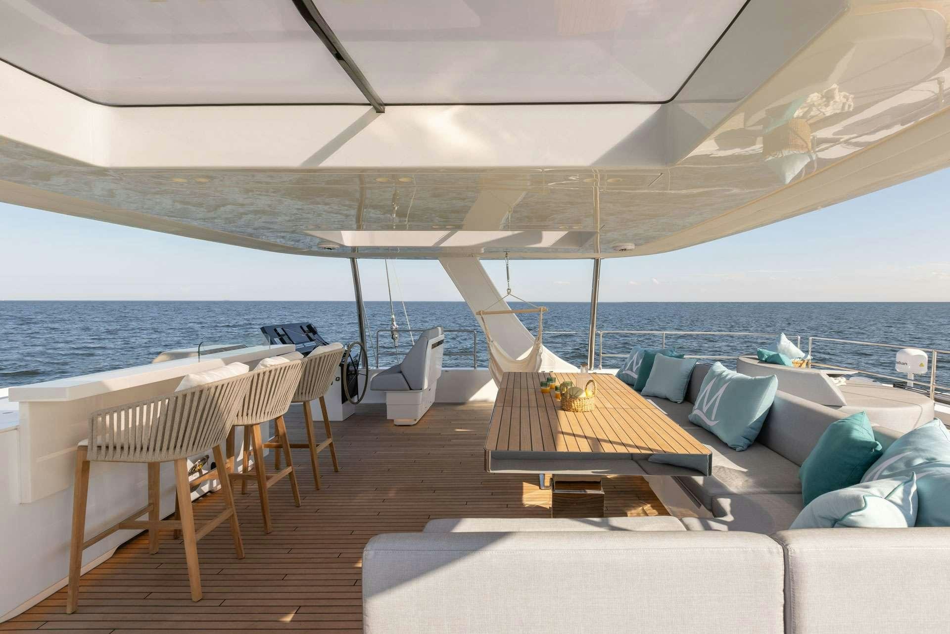 a boat on the water aboard MISCHIEVOUS Yacht for Charter