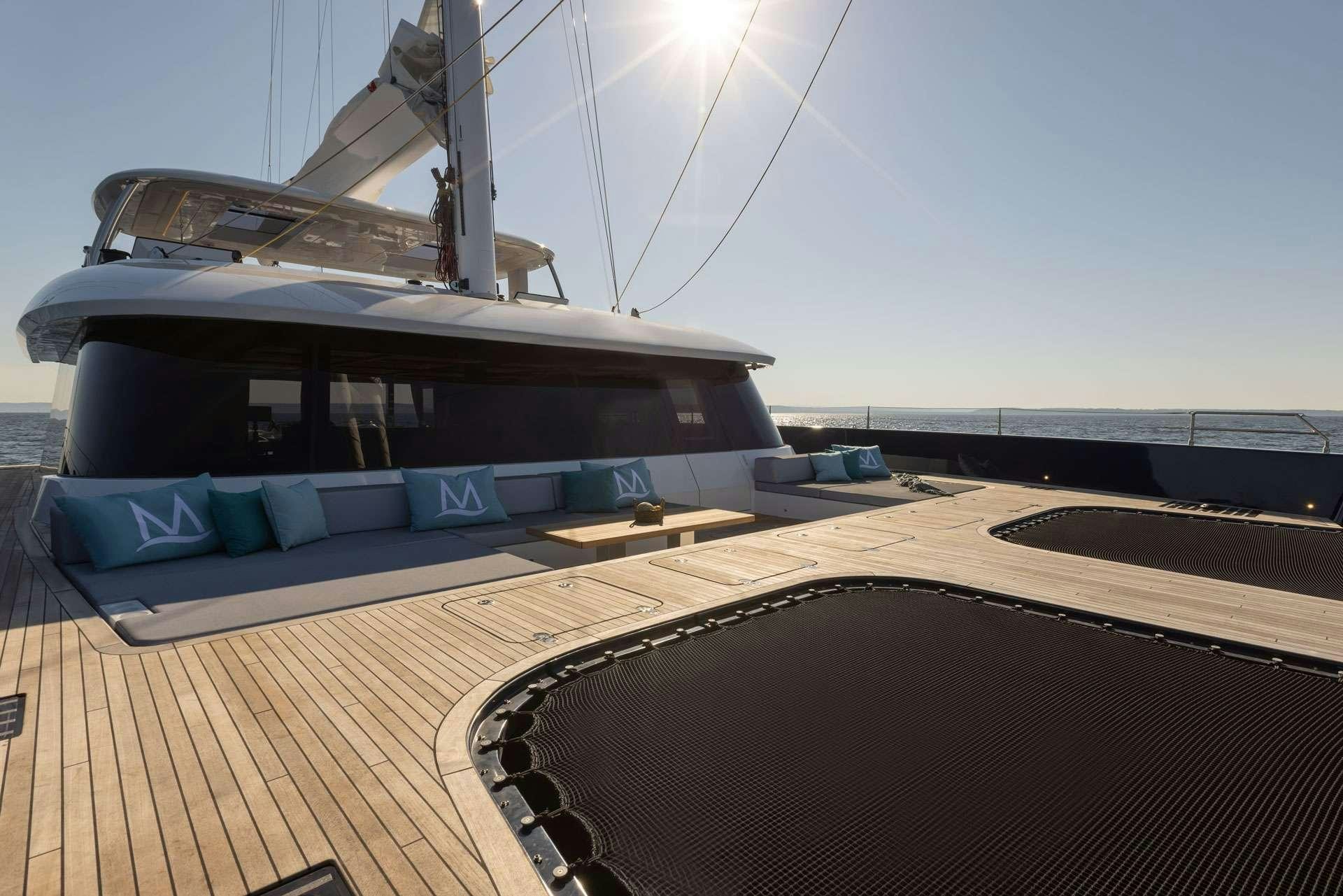 a boat on a deck aboard MISCHIEVOUS Yacht for Charter
