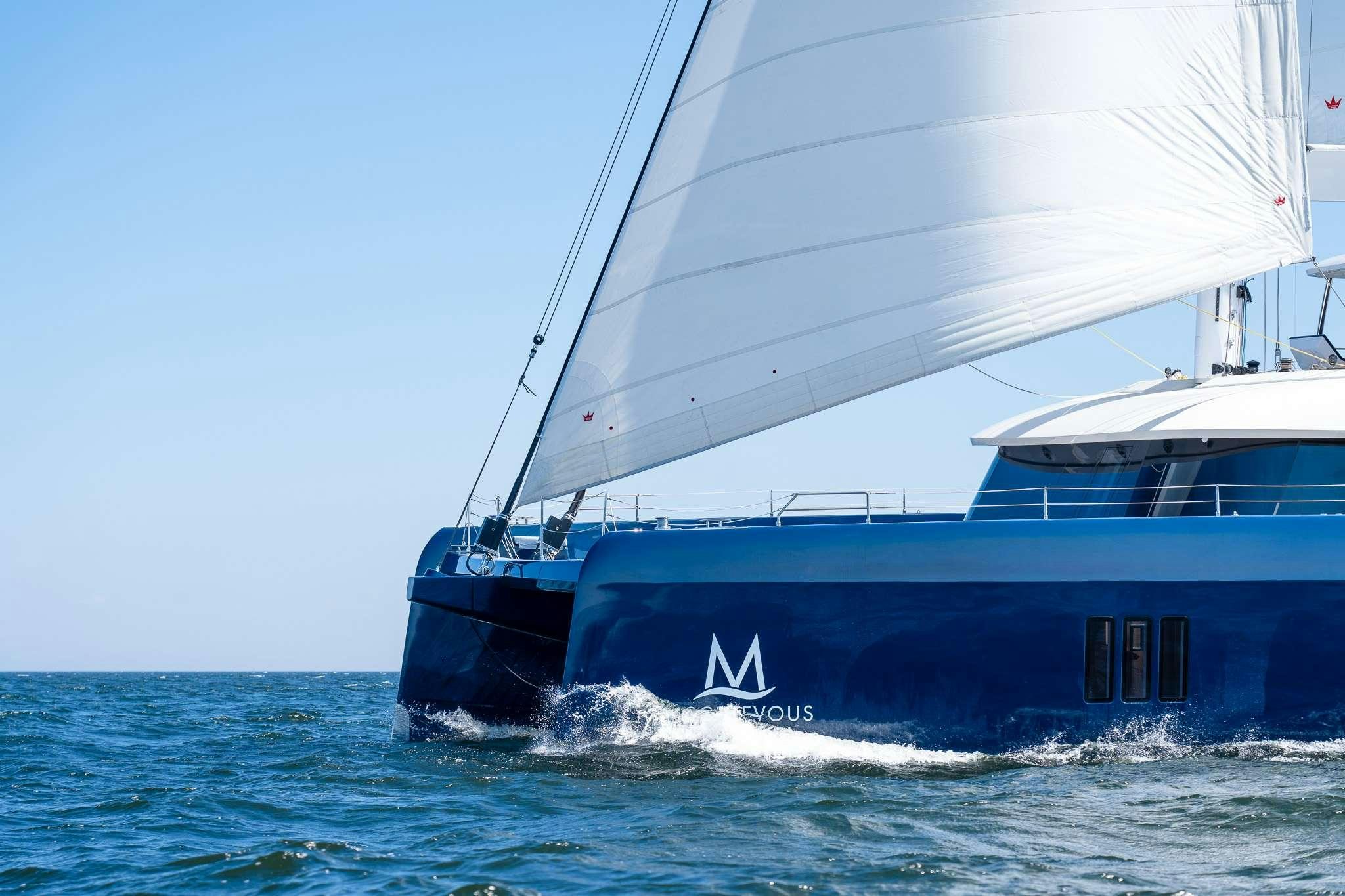 a boat on the water aboard MISCHIEVOUS Yacht for Charter