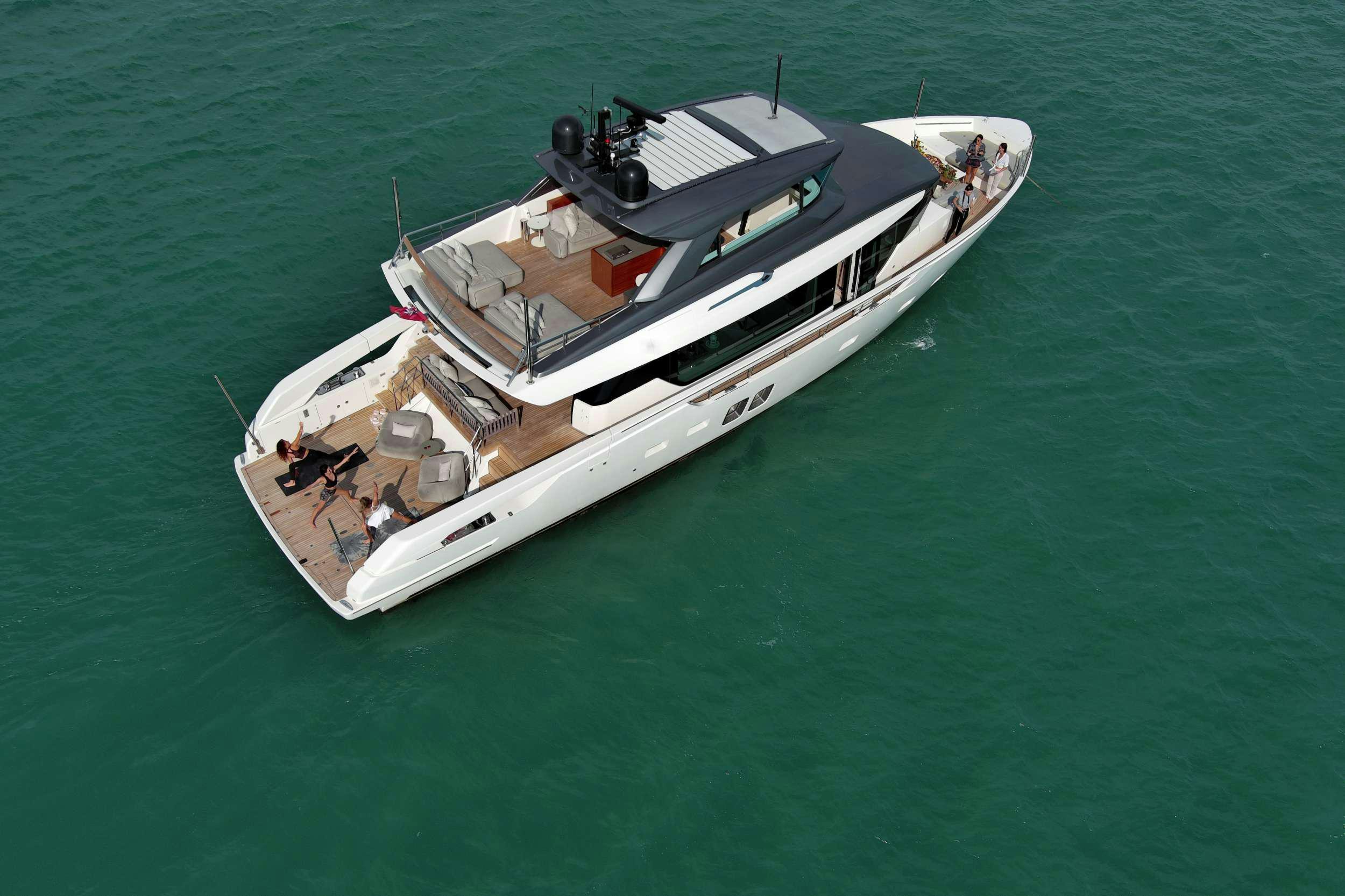 a boat in the water aboard QUARANTENA Yacht for Charter