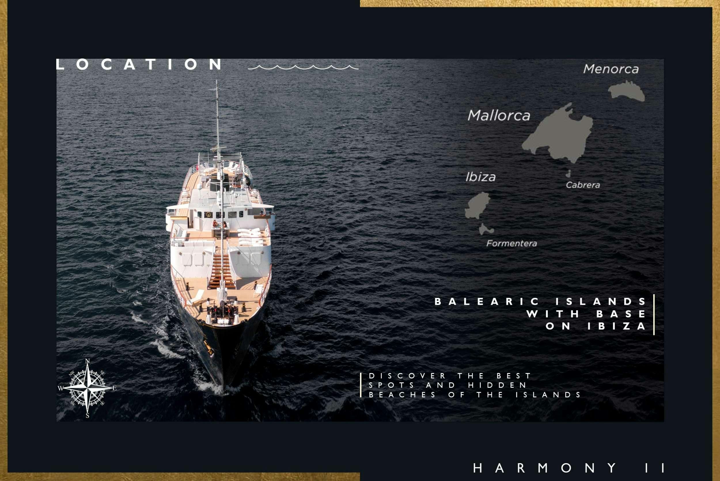 graphical user interface aboard HARMONY II Yacht for Charter