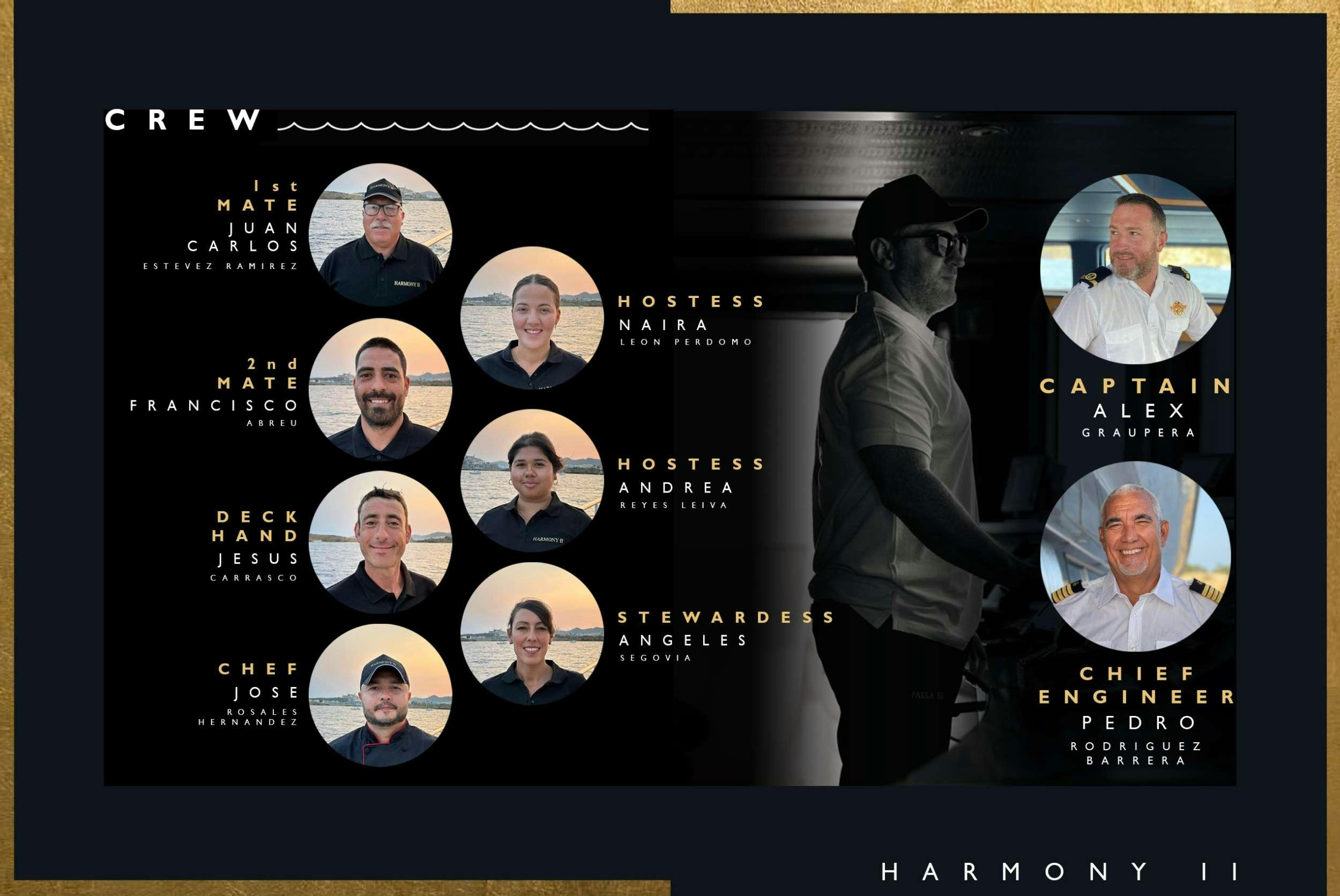 graphical user interface aboard HARMONY II Yacht for Charter