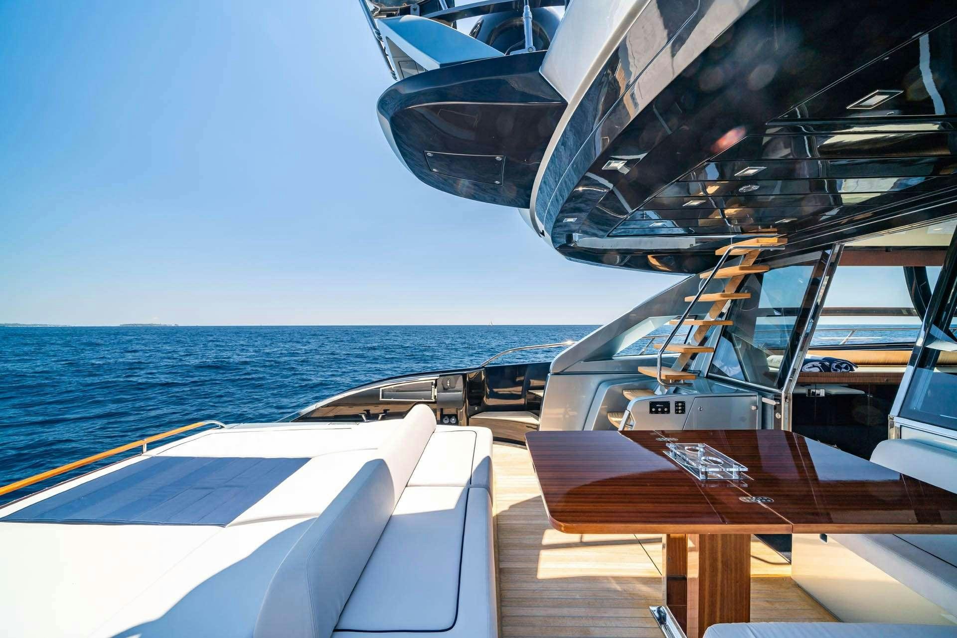a boat on the water aboard BLUE SHARK Yacht for Charter