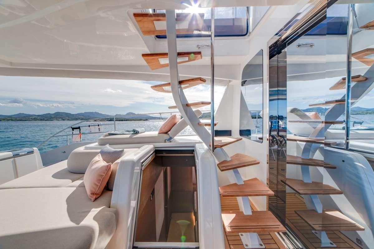 a boat on the water aboard SEVENTY8 Yacht for Charter