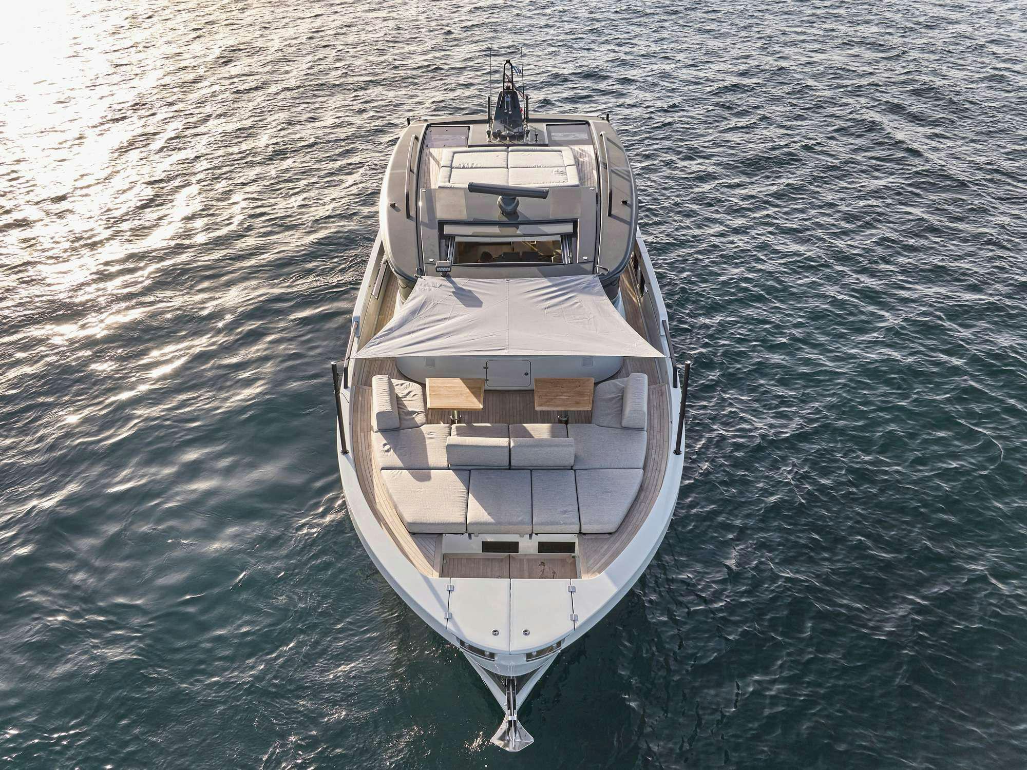 a boat in the water aboard DUCHESS Yacht for Charter