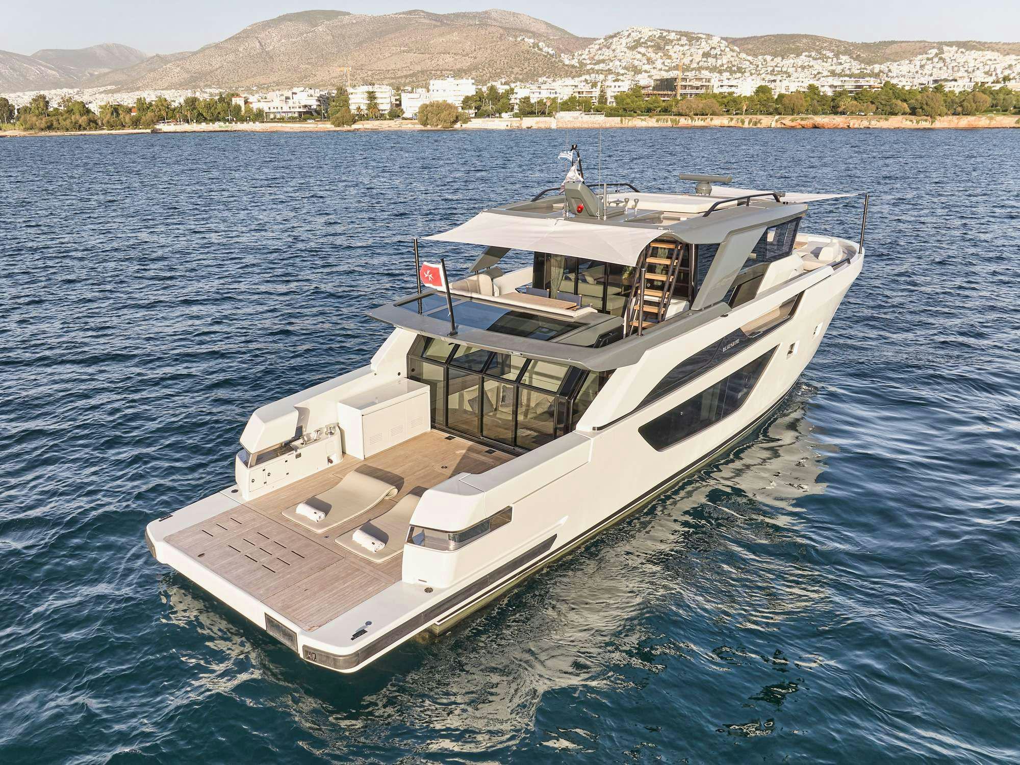 a boat on the water aboard DUCHESS Yacht for Charter