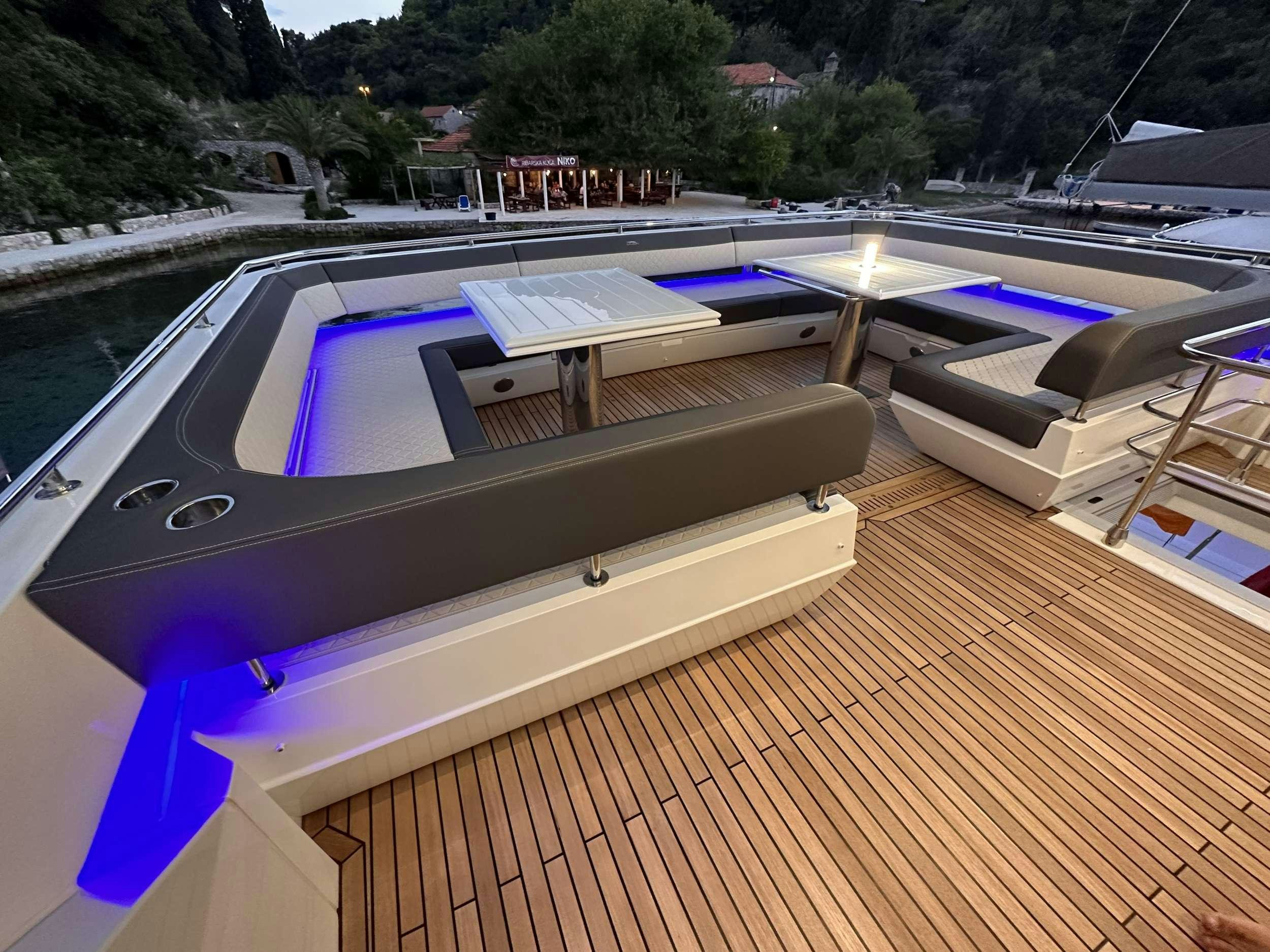 a large solar panel on a roof aboard PARADISE Yacht for Charter