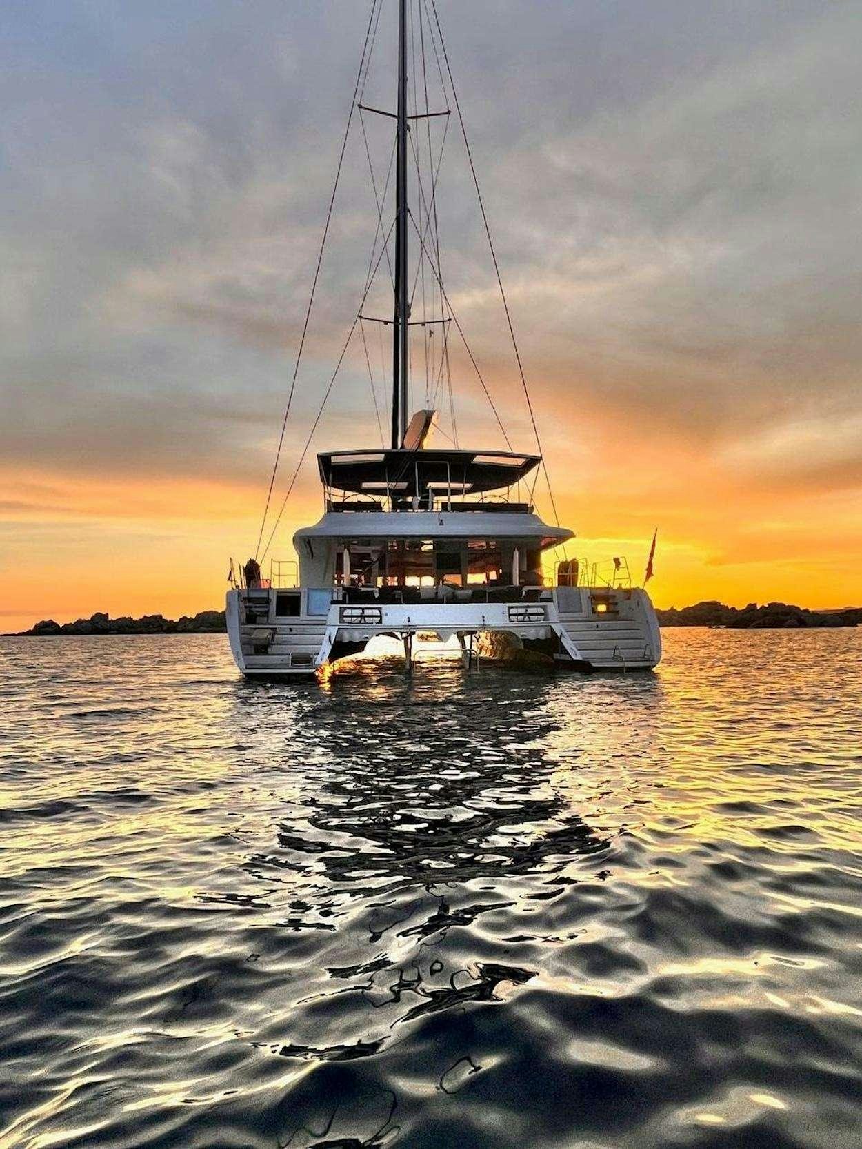 a boat on the water aboard BLUE GRIFFIN - SUMMER Yacht for Charter