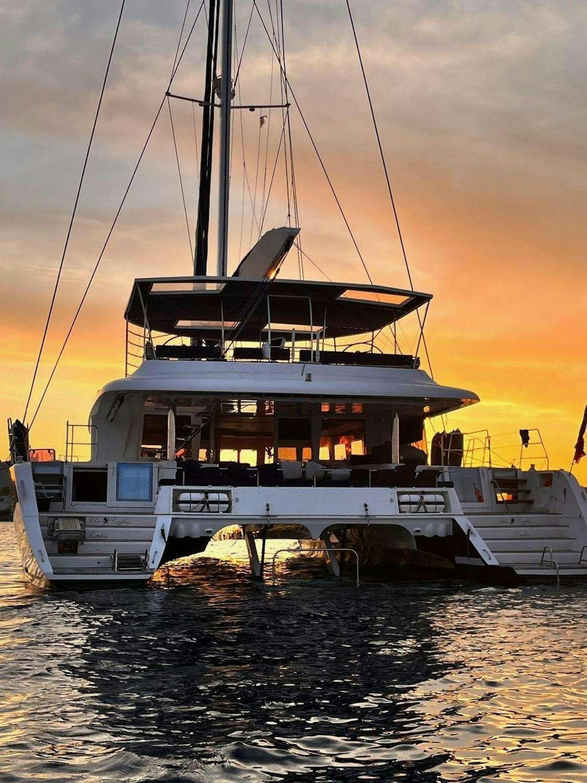 a boat on the water aboard BLUE GRIFFIN - SUMMER Yacht for Charter