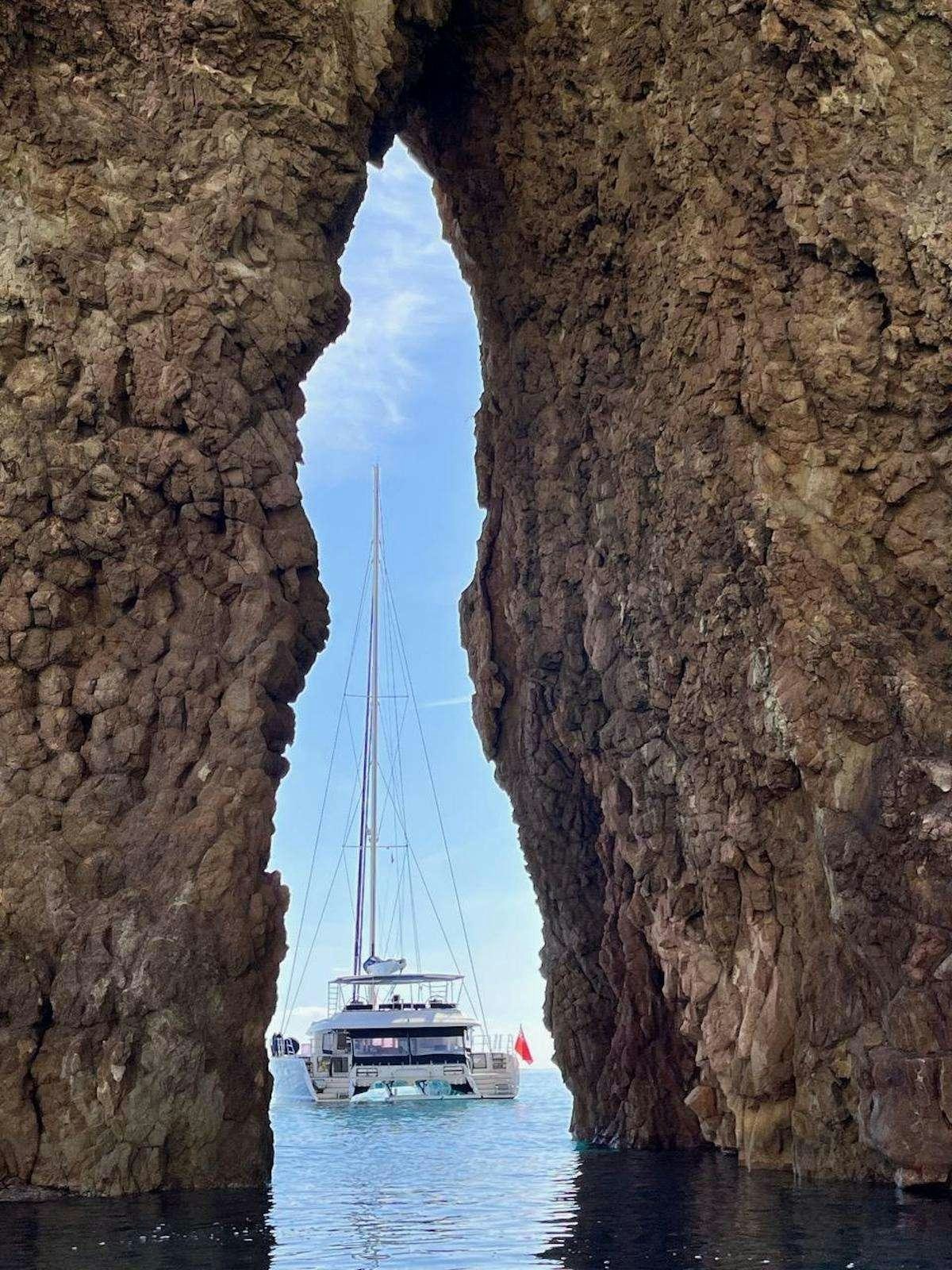 a boat in the water aboard BLUE GRIFFIN - SUMMER Yacht for Charter