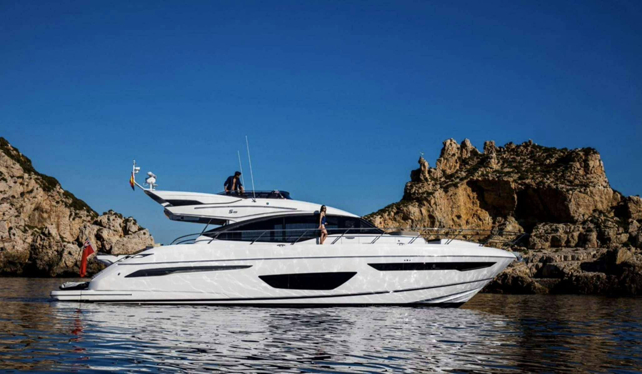 a boat on the water aboard FAR & AWAY Yacht for Charter