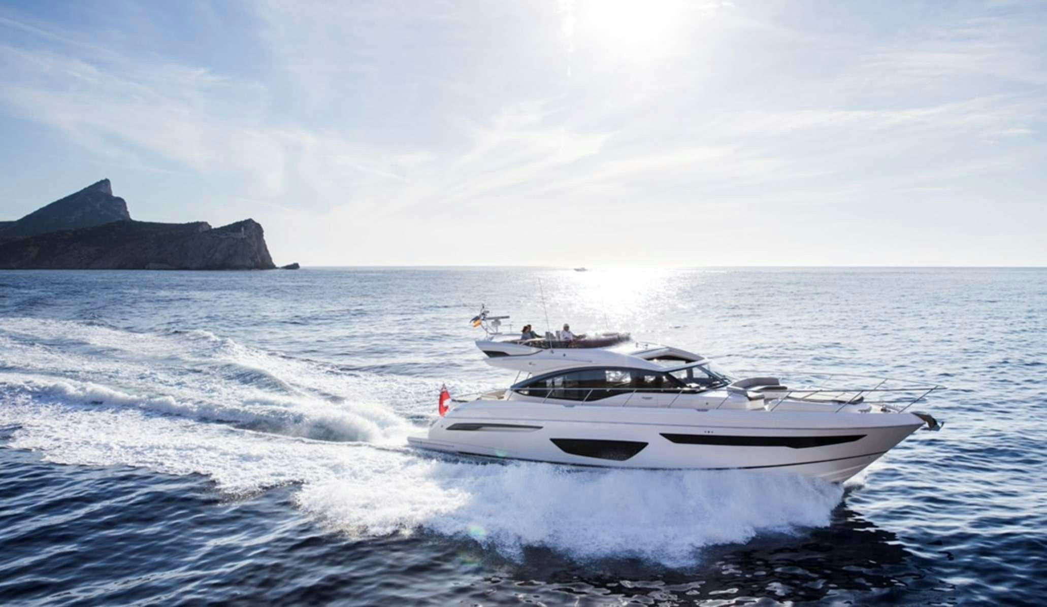 a boat in the water aboard FAR & AWAY Yacht for Charter