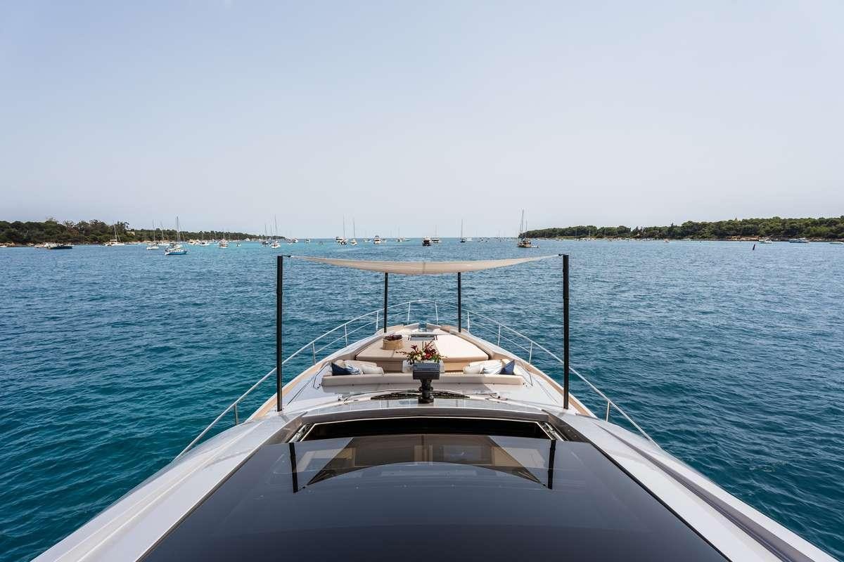 a boat on the water aboard CHERRY Yacht for Charter