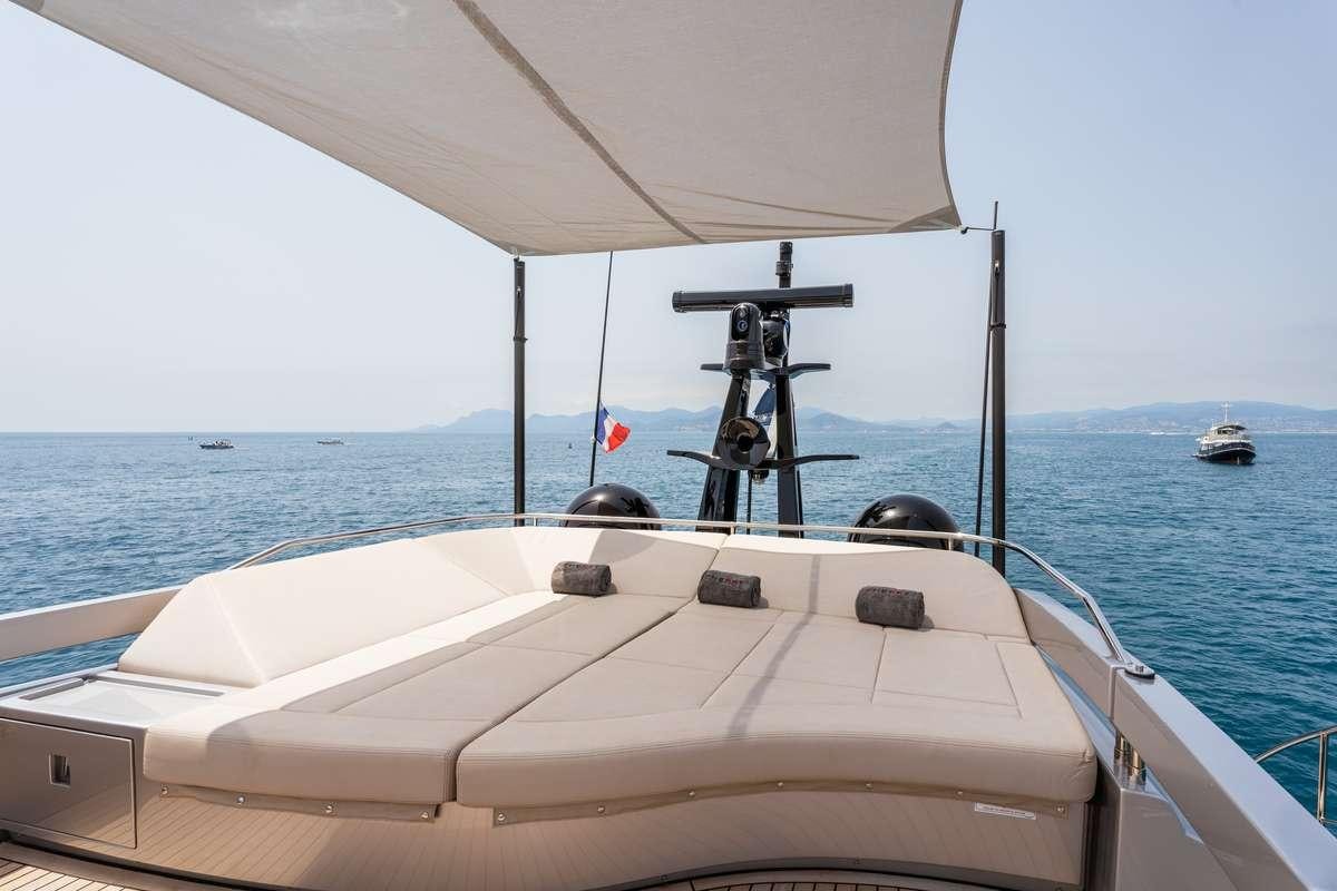 a boat on the water aboard CHERRY Yacht for Charter