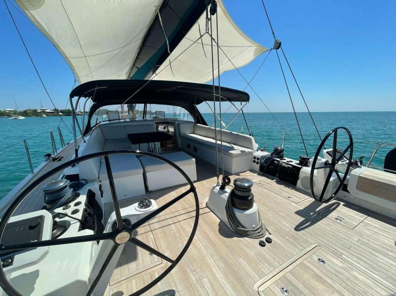 a boat on the water aboard BUBBLES Yacht for Charter
