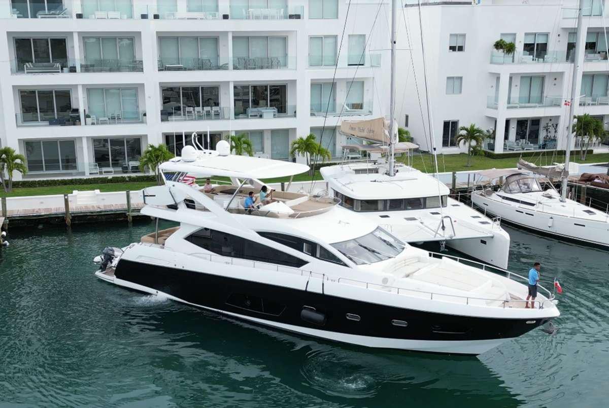 a boat on the water aboard CATCH THE WAVE Yacht for Charter