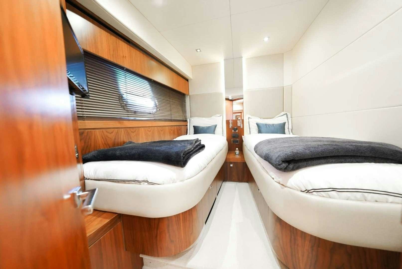 a modern looking bathroom aboard CATCH THE WAVE Yacht for Charter