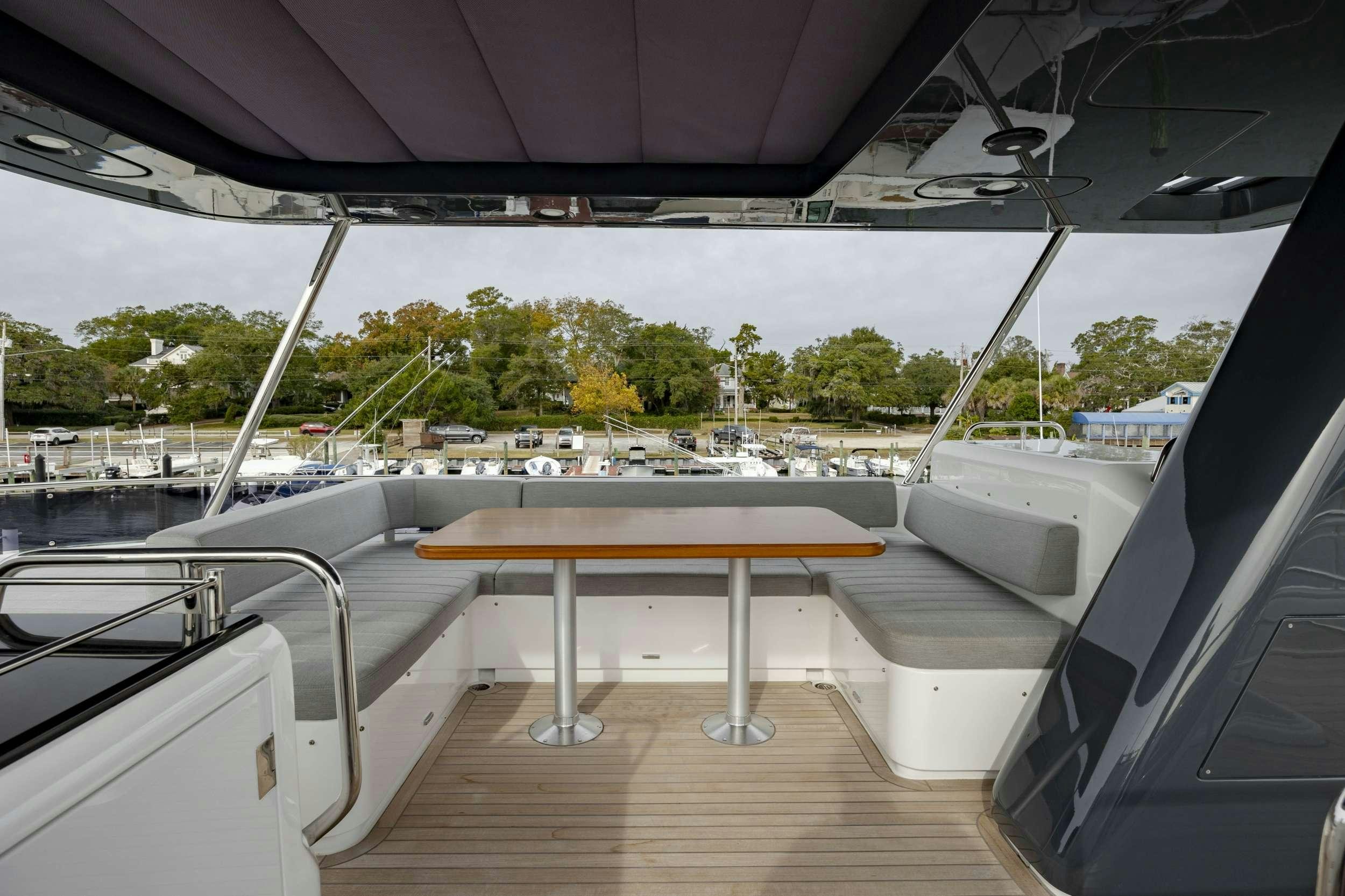 a boat on the water aboard OBRIGADA Yacht for Charter