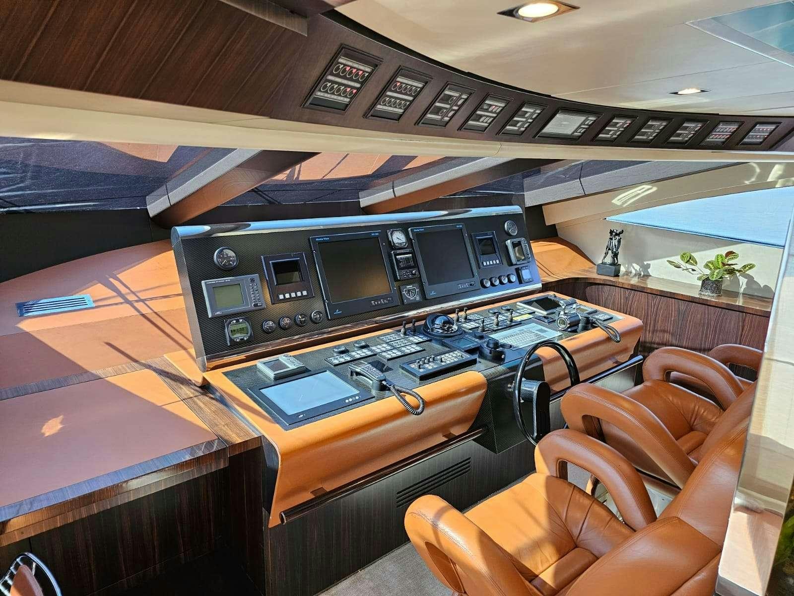 a machine on the counter aboard MAC Yacht for Charter