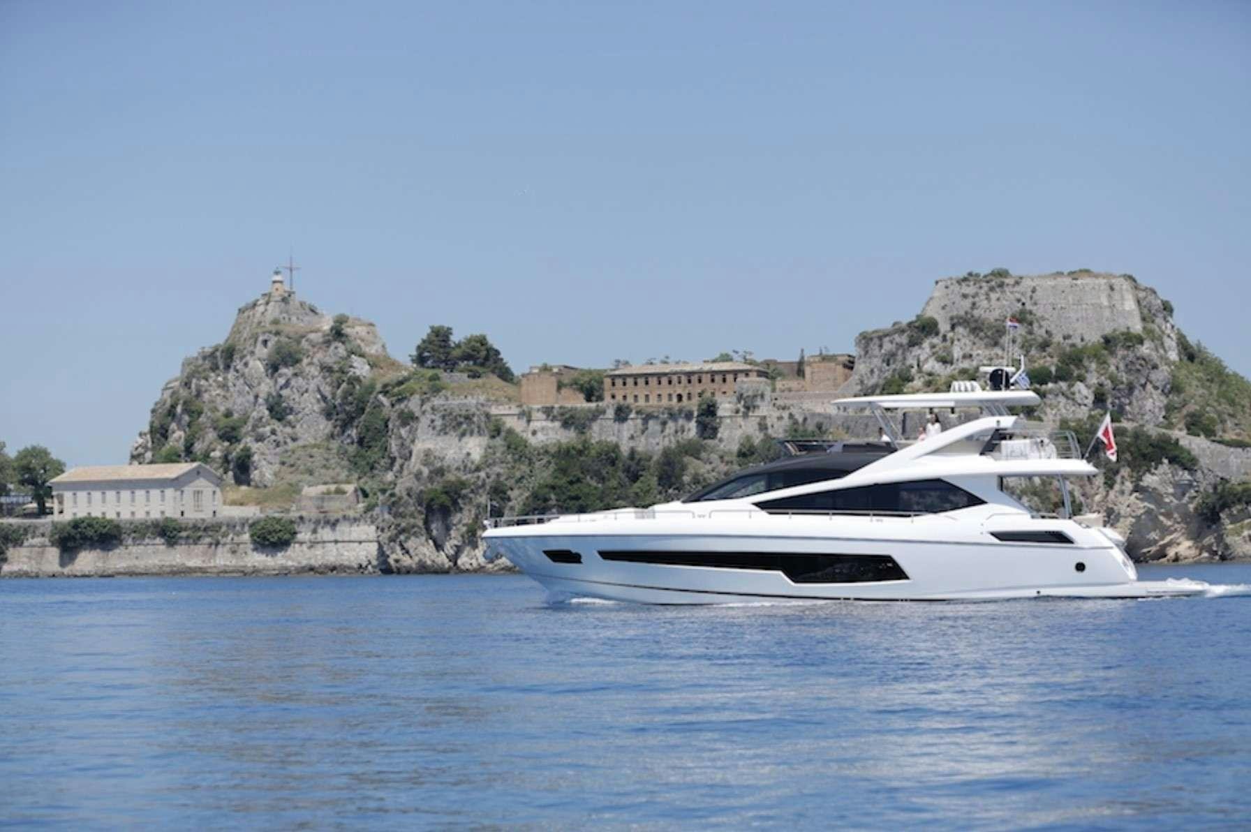 a boat on the water aboard FINEZZA Yacht for Charter