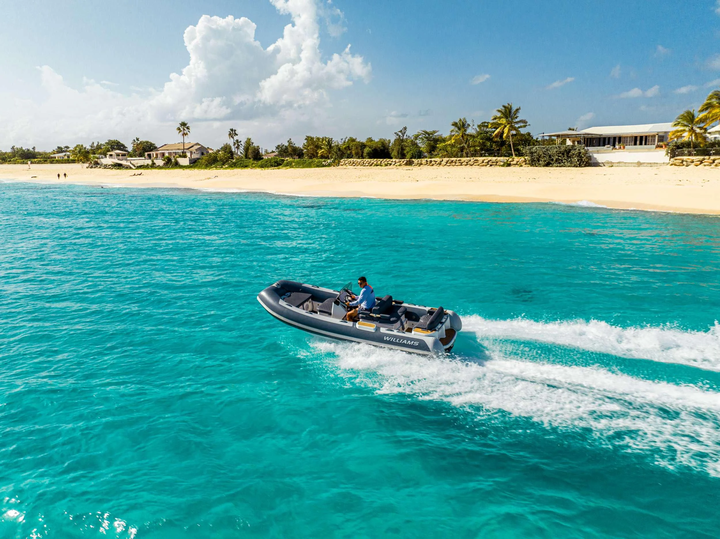 a boat on the water aboard EXIT STRATEGY Yacht for Charter