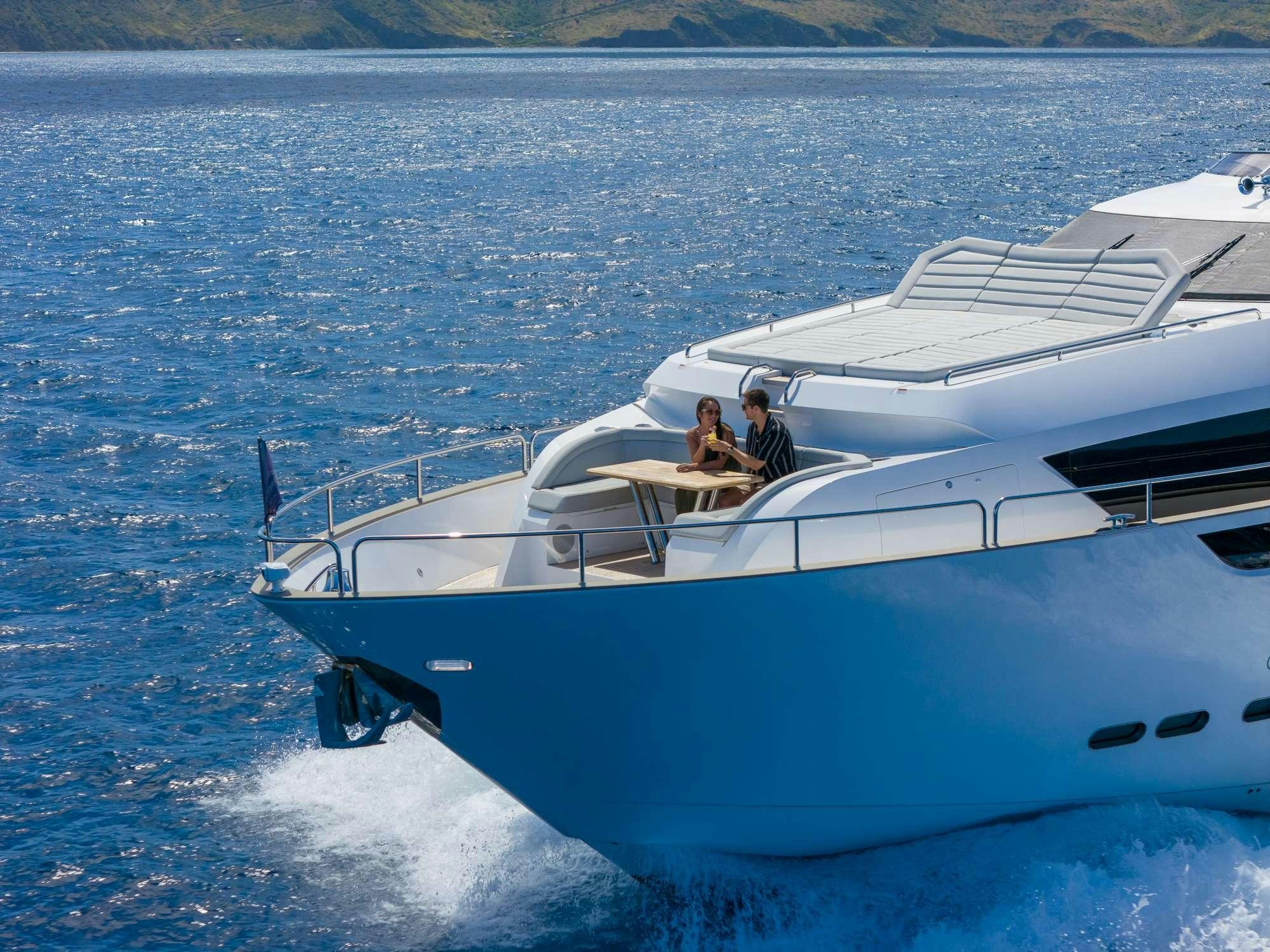 a couple of people on a boat aboard ACCIDENTAL SUCCESS II Yacht for Charter