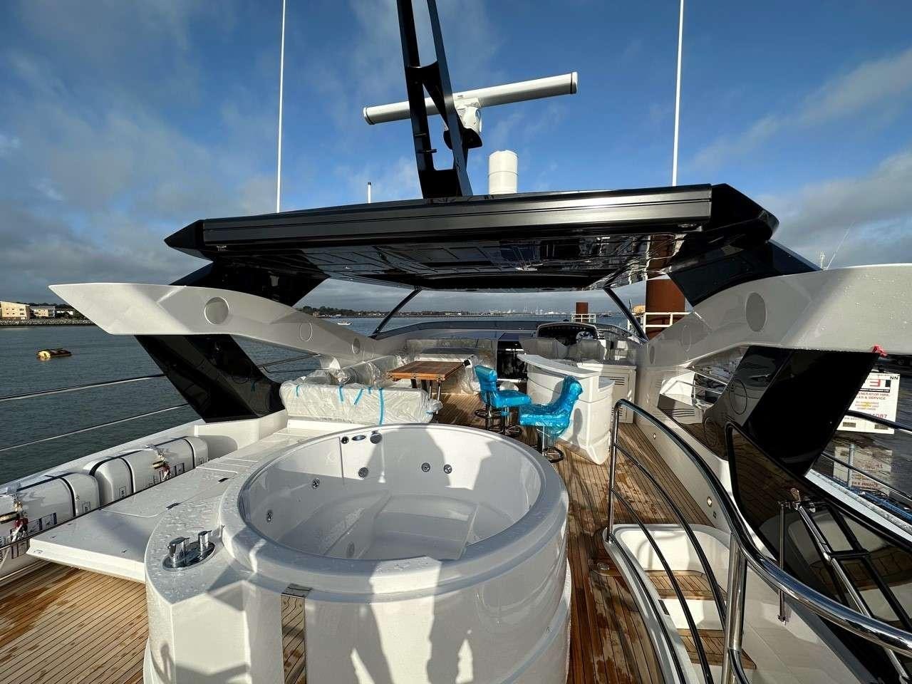 a space shuttle on a launch pad aboard ACCIDENTAL SUCCESS II Yacht for Charter