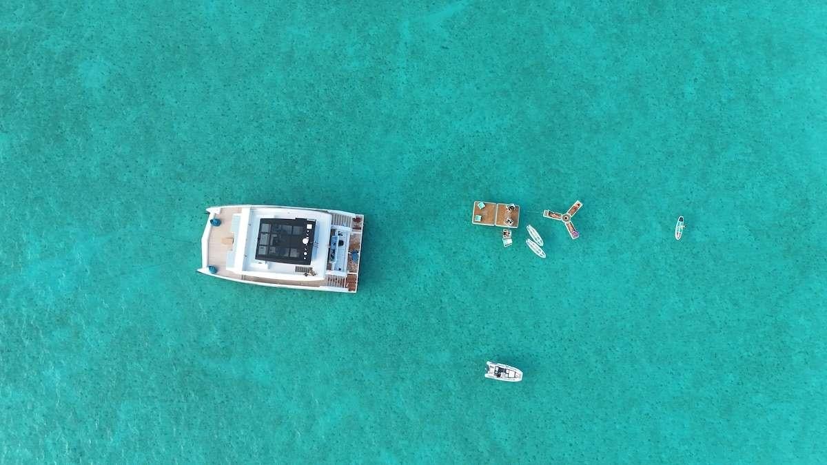a group of small electrical devices aboard MARIA THERESE Yacht for Charter