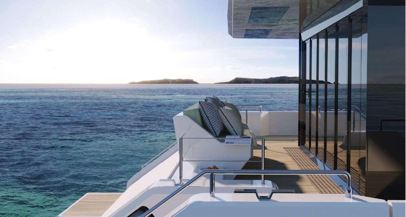 a boat on the water aboard MARIA THERESE Yacht for Charter