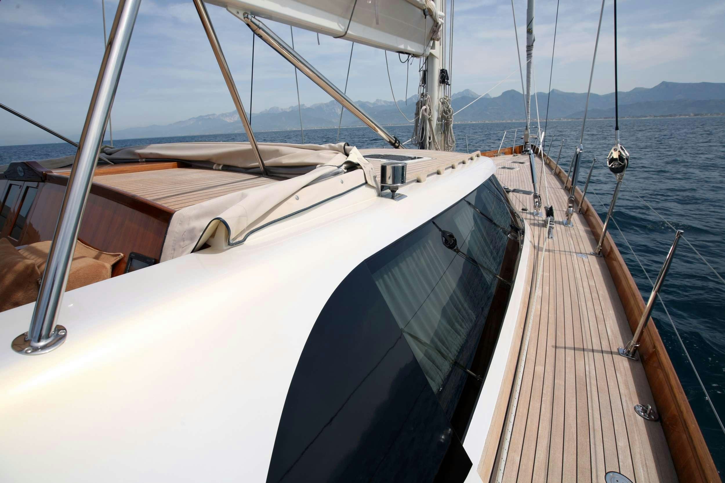 a boat on the water aboard MARELLA Yacht for Charter