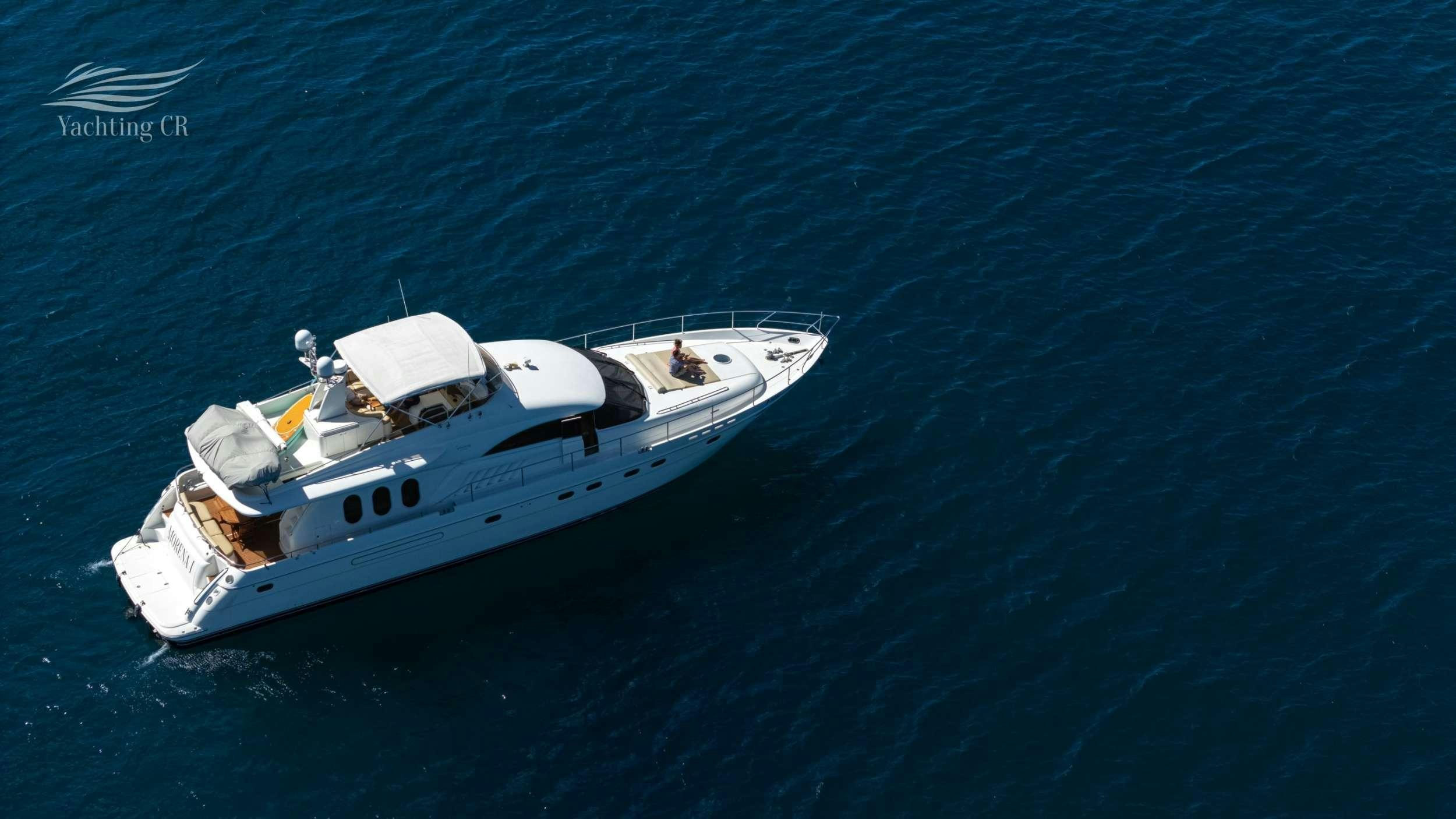 a boat in the water aboard MORENA I Yacht for Charter