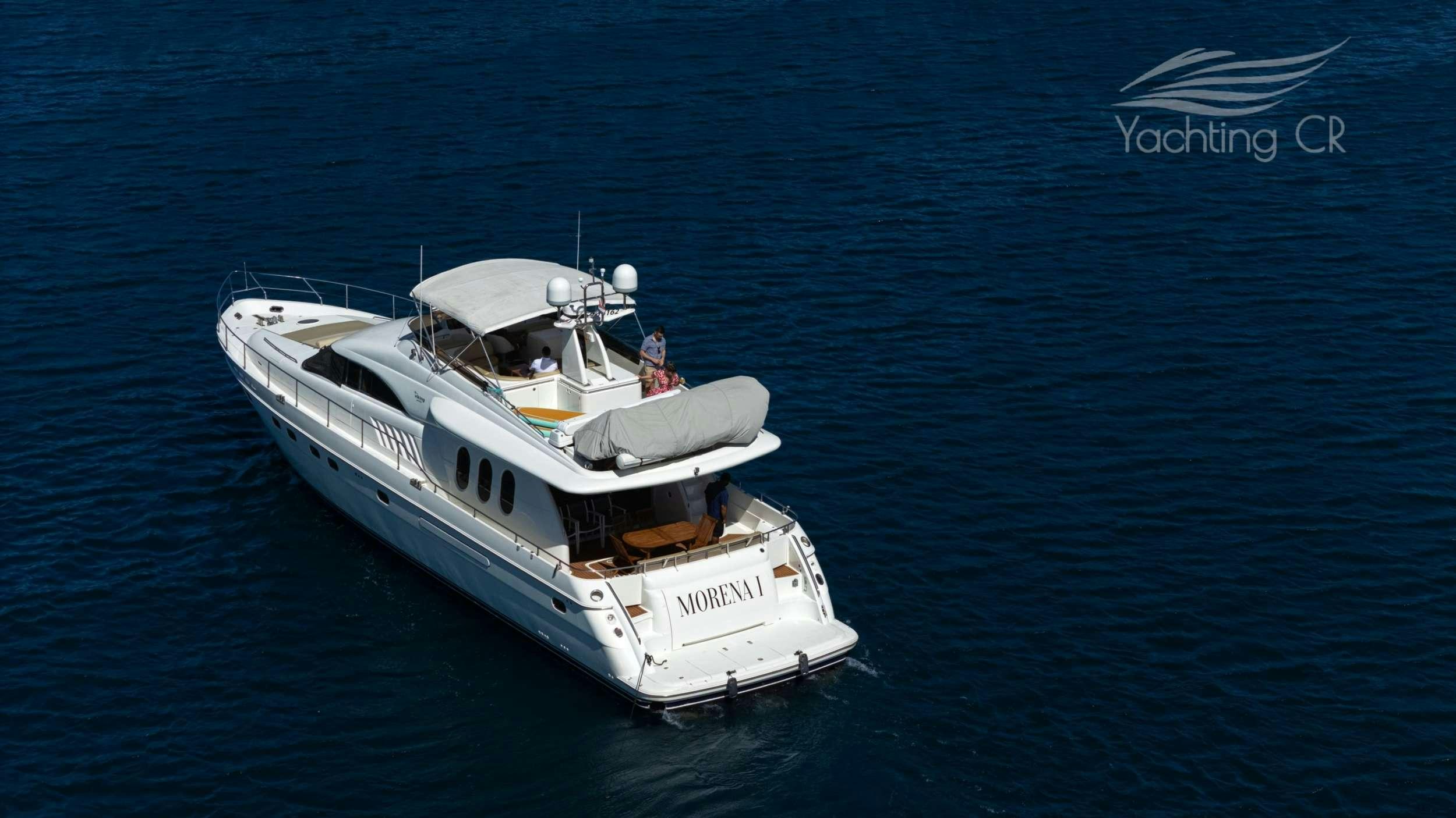 a boat in the water aboard MORENA I Yacht for Charter