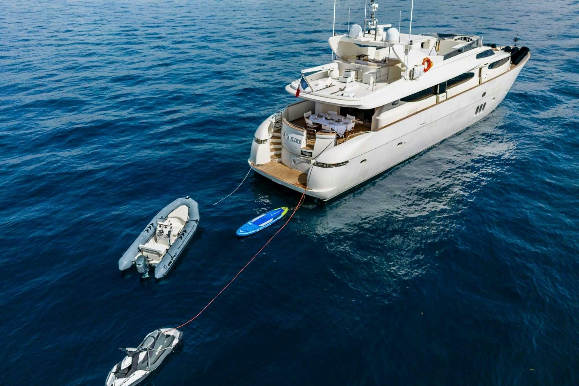 a boat on the water aboard BEIJA FLORE Yacht for Charter