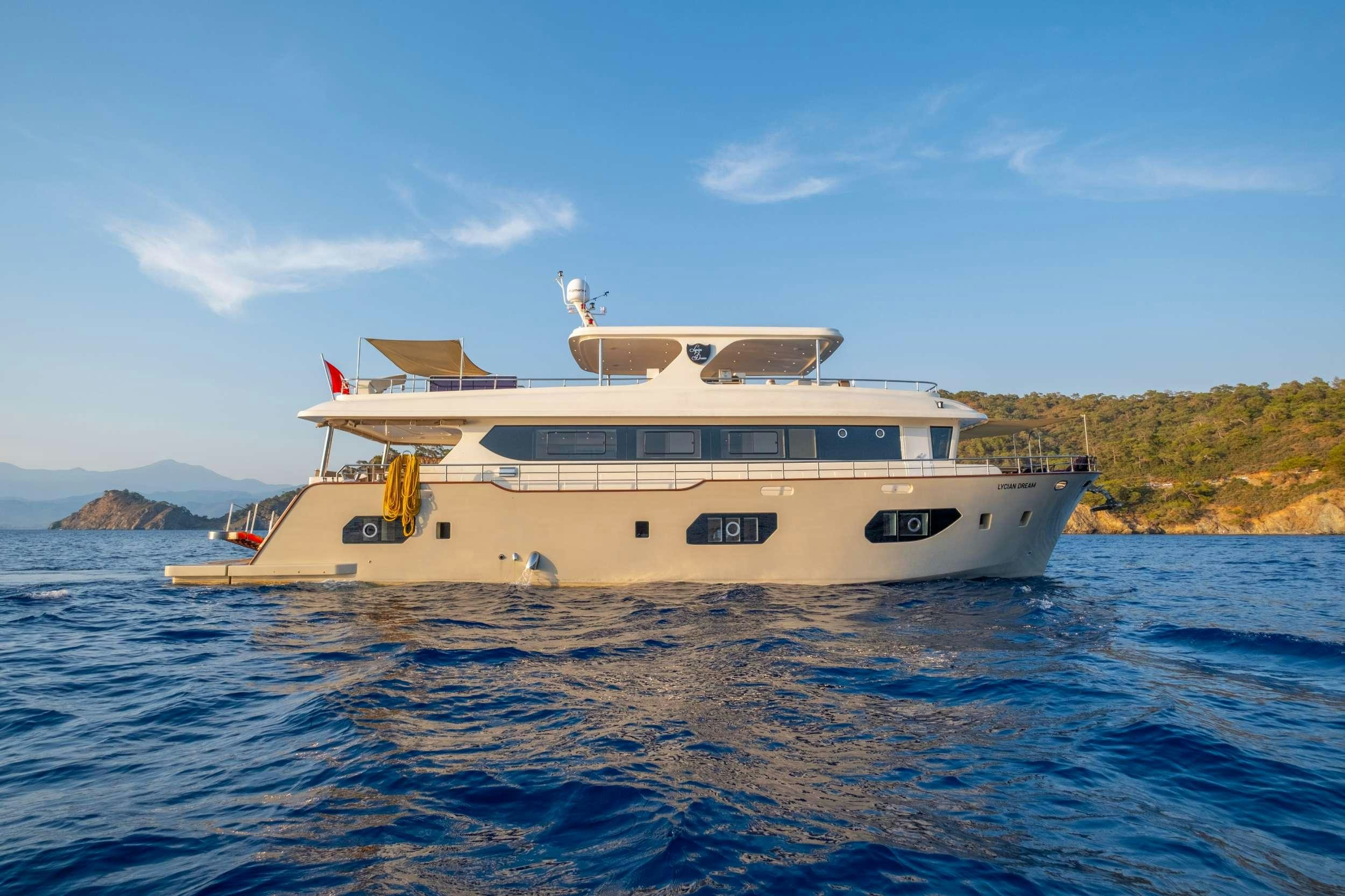 a boat on the water aboard 88 YACHT Yacht for Charter
