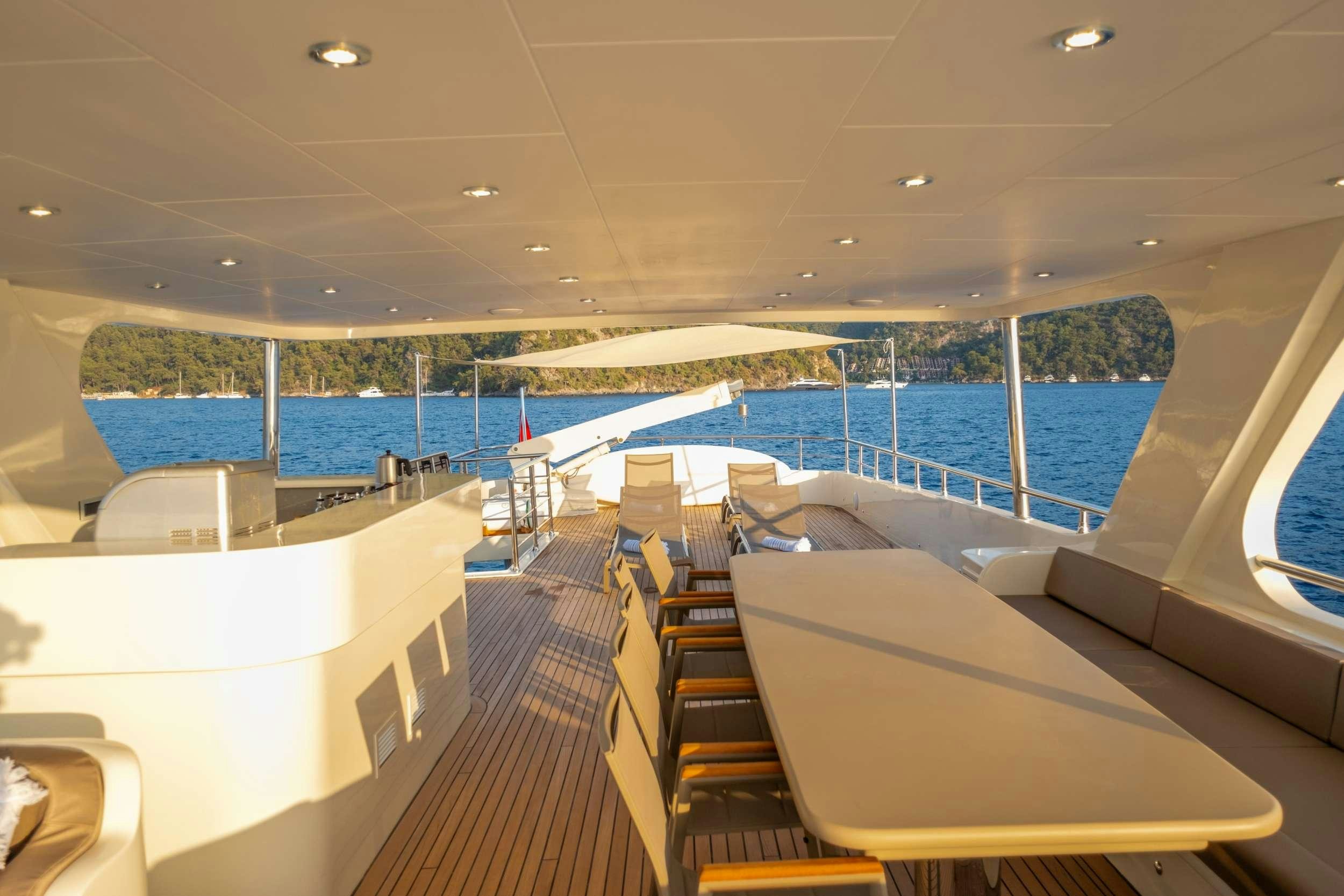 a boat on the water aboard 88 YACHT Yacht for Charter
